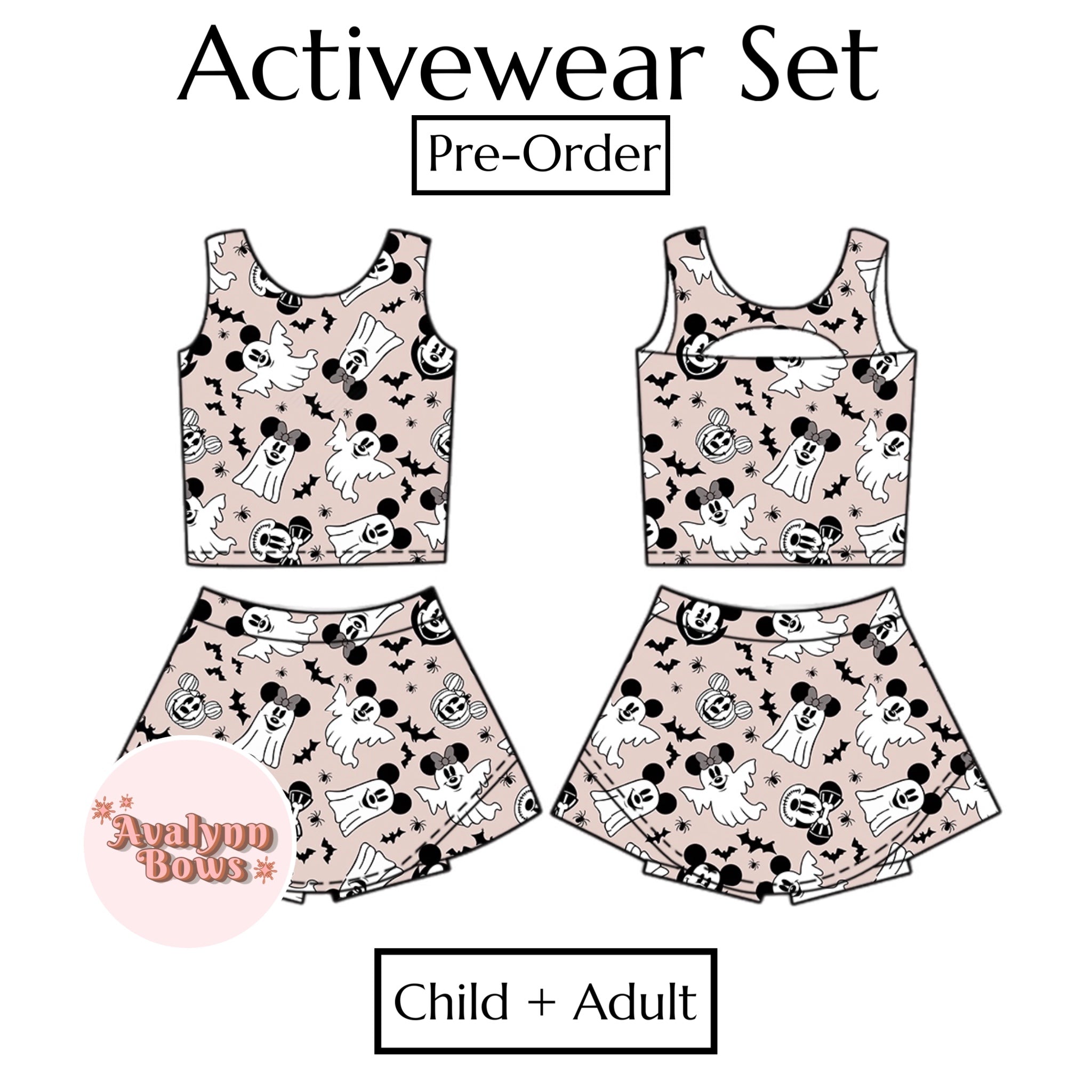 Halloween | Activewear Set Preorder Ships Late July
