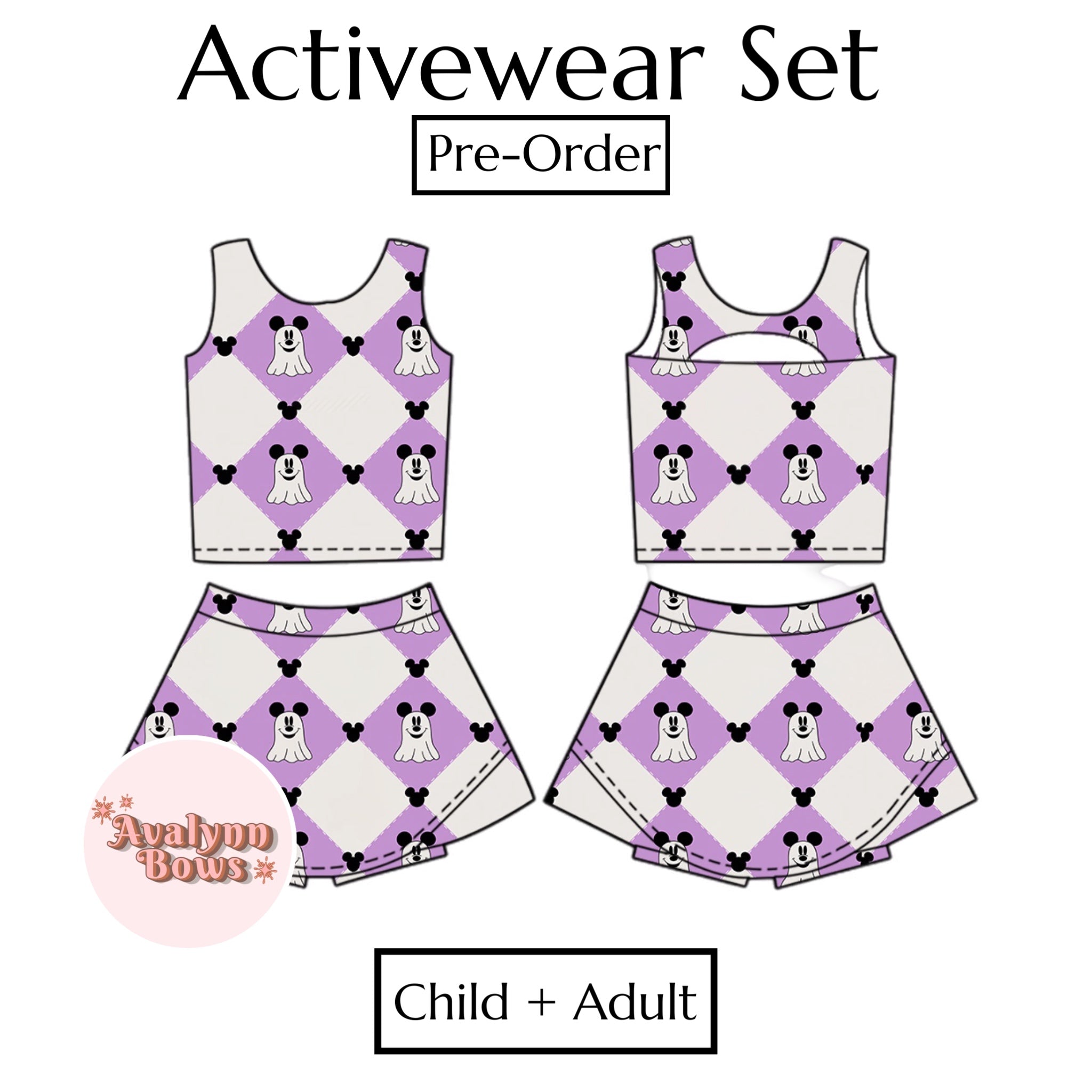 Halloween | Activewear Set Preorder Ships Late July