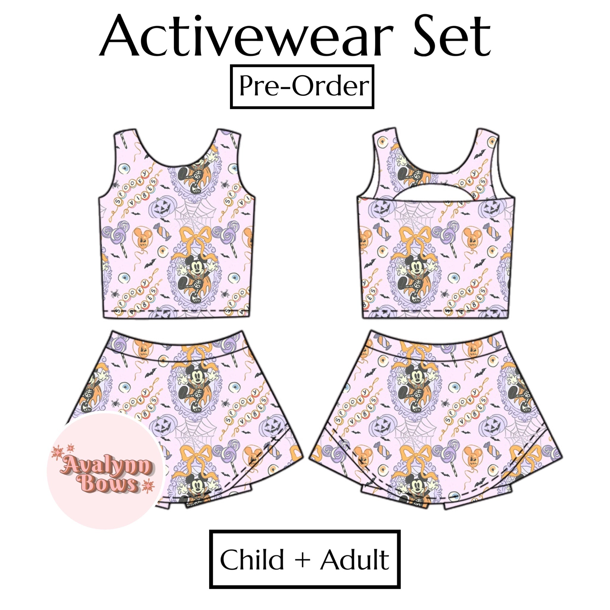Halloween | Activewear Set Preorder Ships Late July