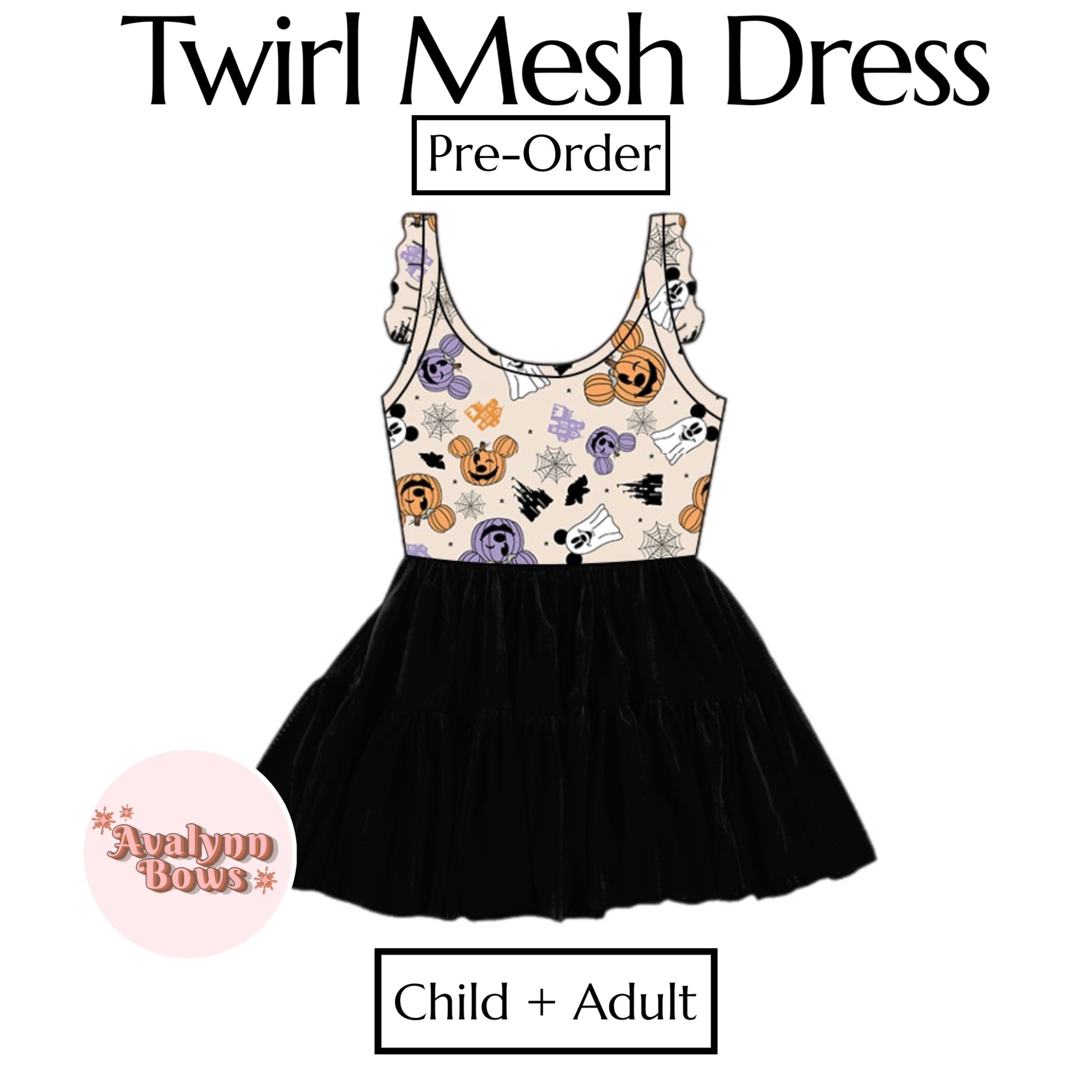 Halloween | Twirl Mesh Dress Ships Late July