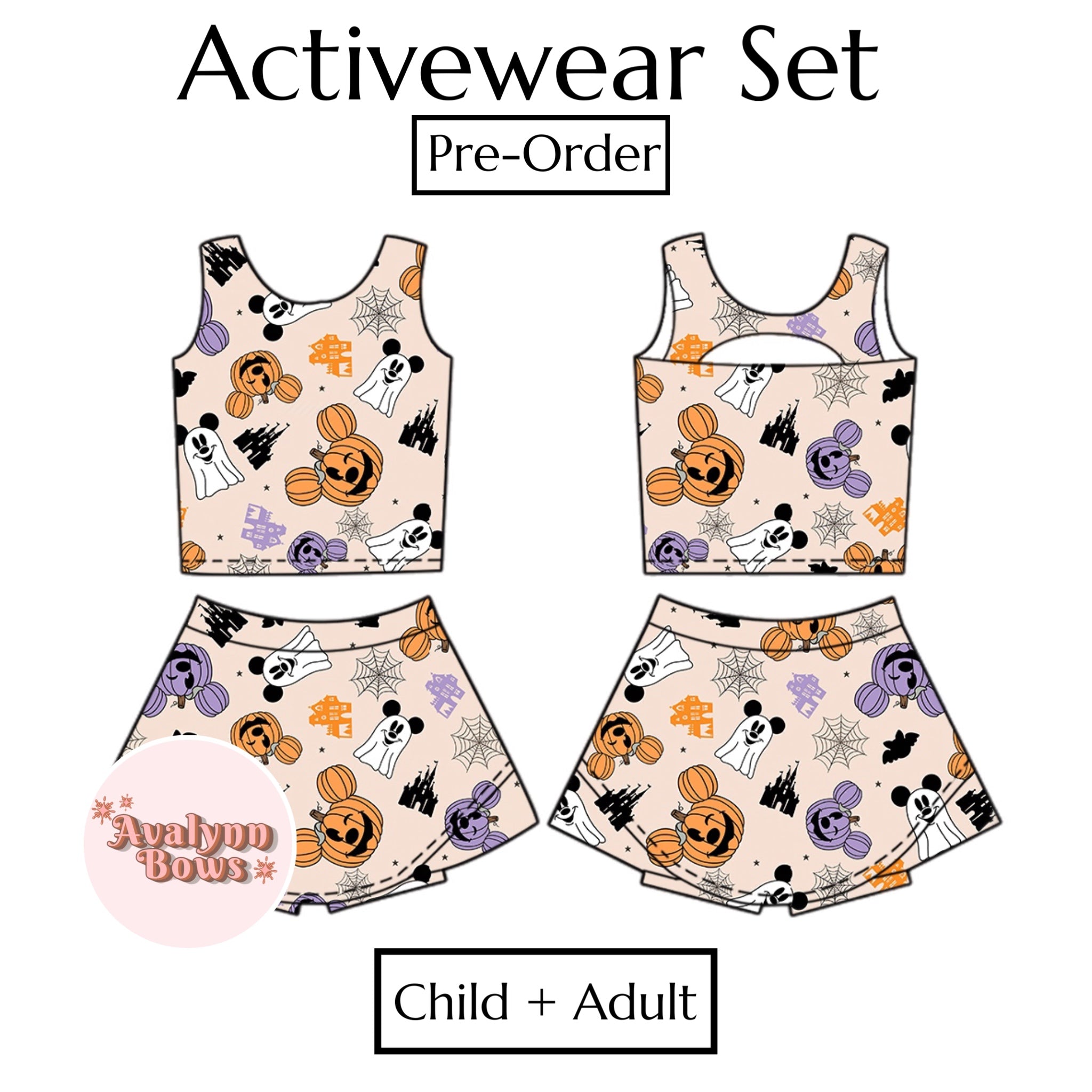 Halloween | Activewear Set Preorder Ships Late July