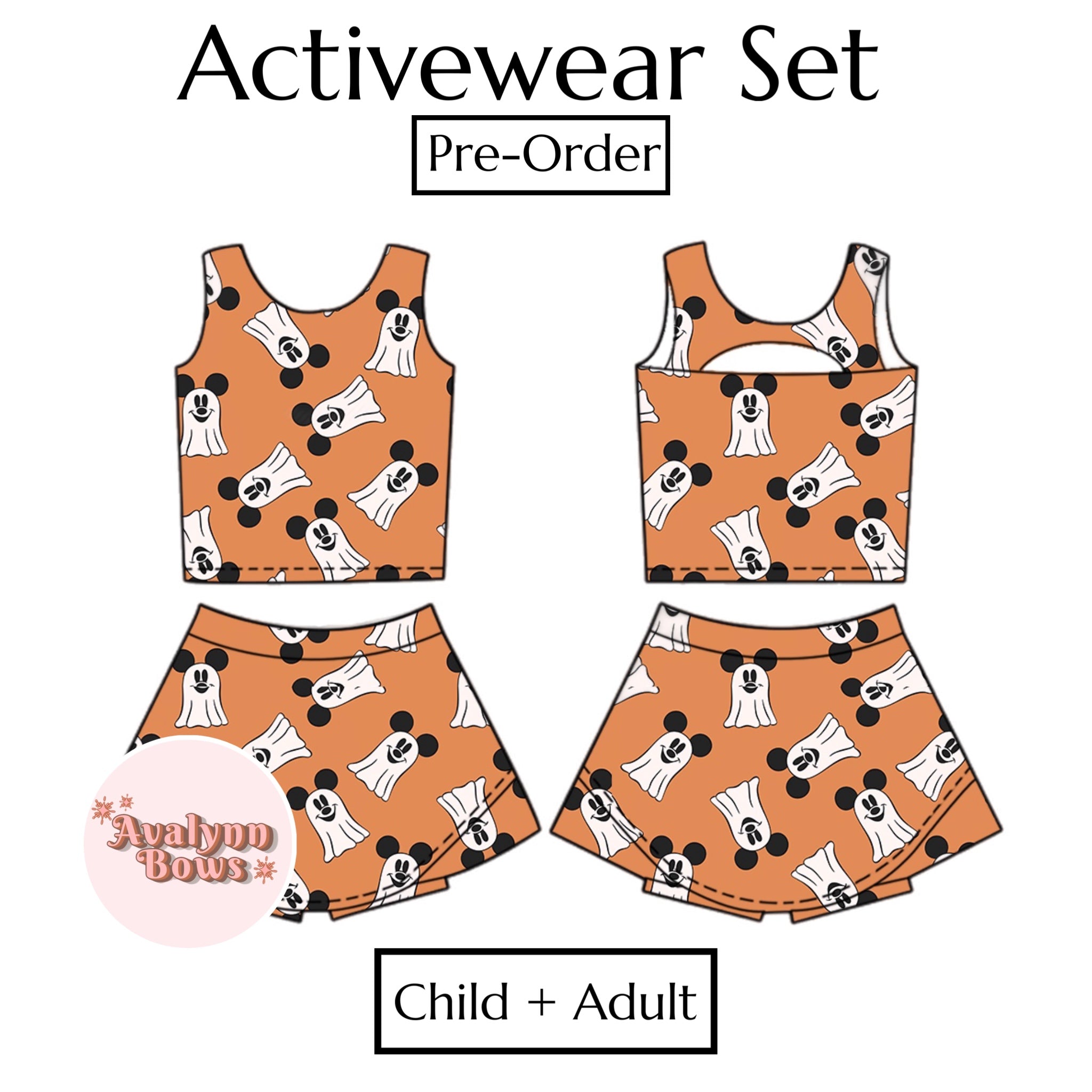 Halloween | Activewear Set Preorder Ships Late July