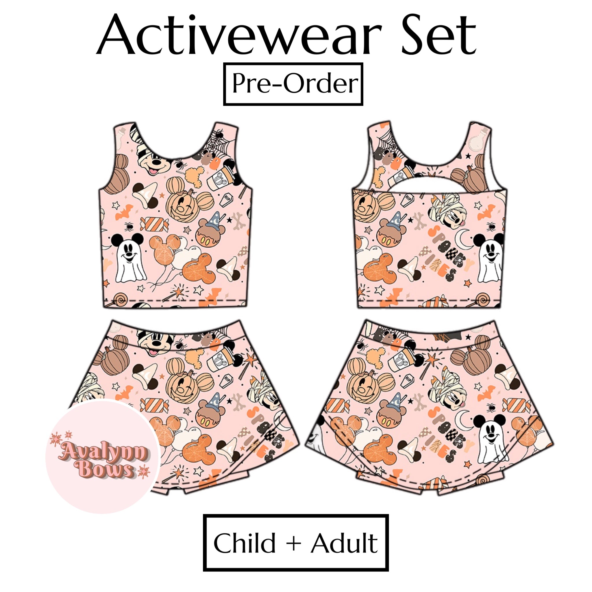 Halloween | Activewear Set Preorder Ships Late July