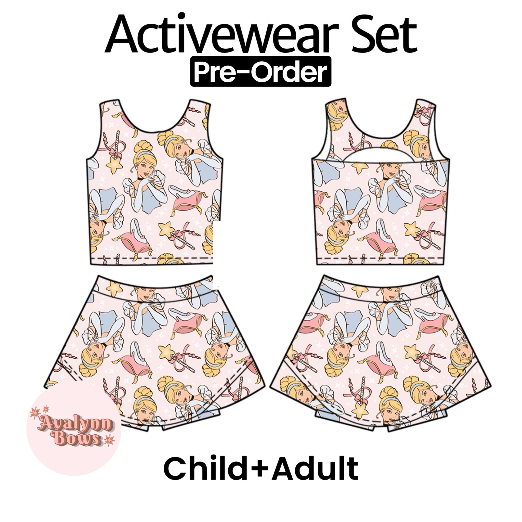 Princess | Activewear Set Preorder Ships Late July