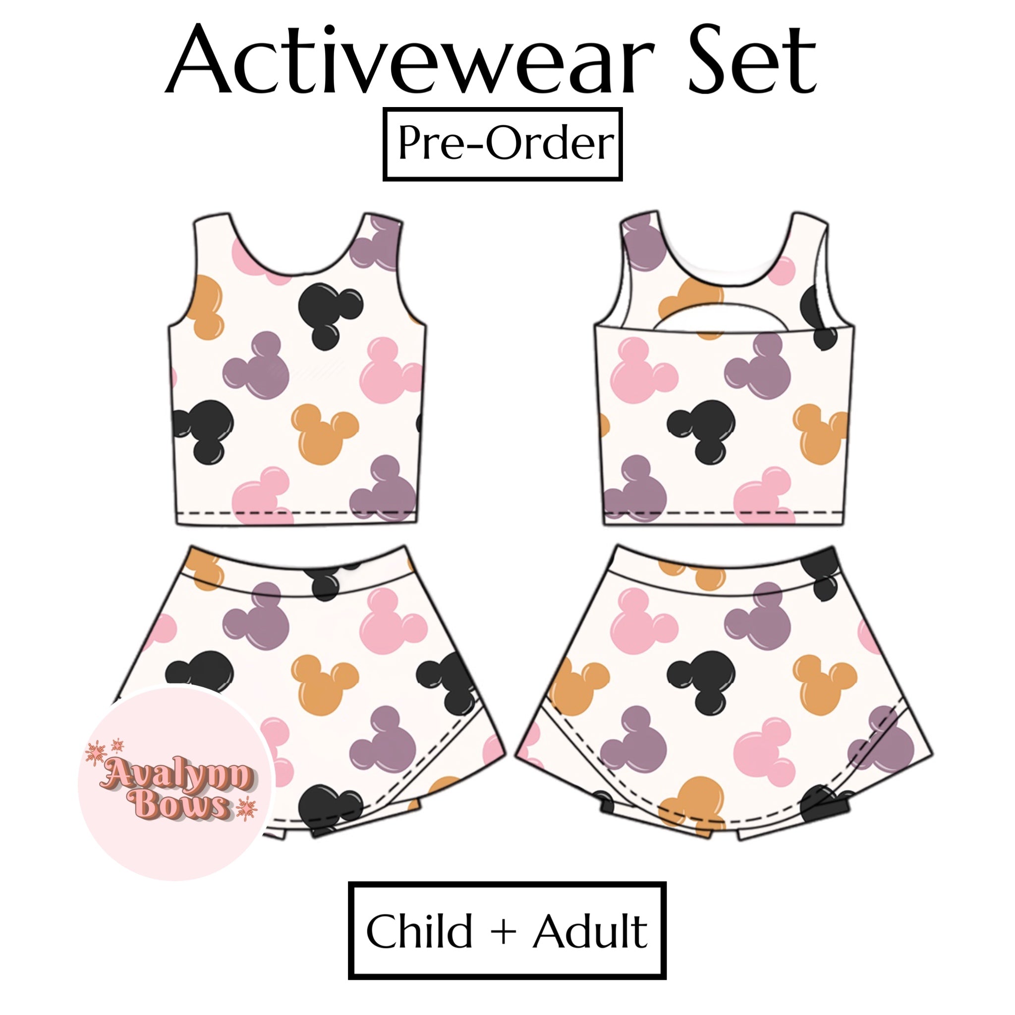 Halloween | Activewear Set Preorder Ships Late July