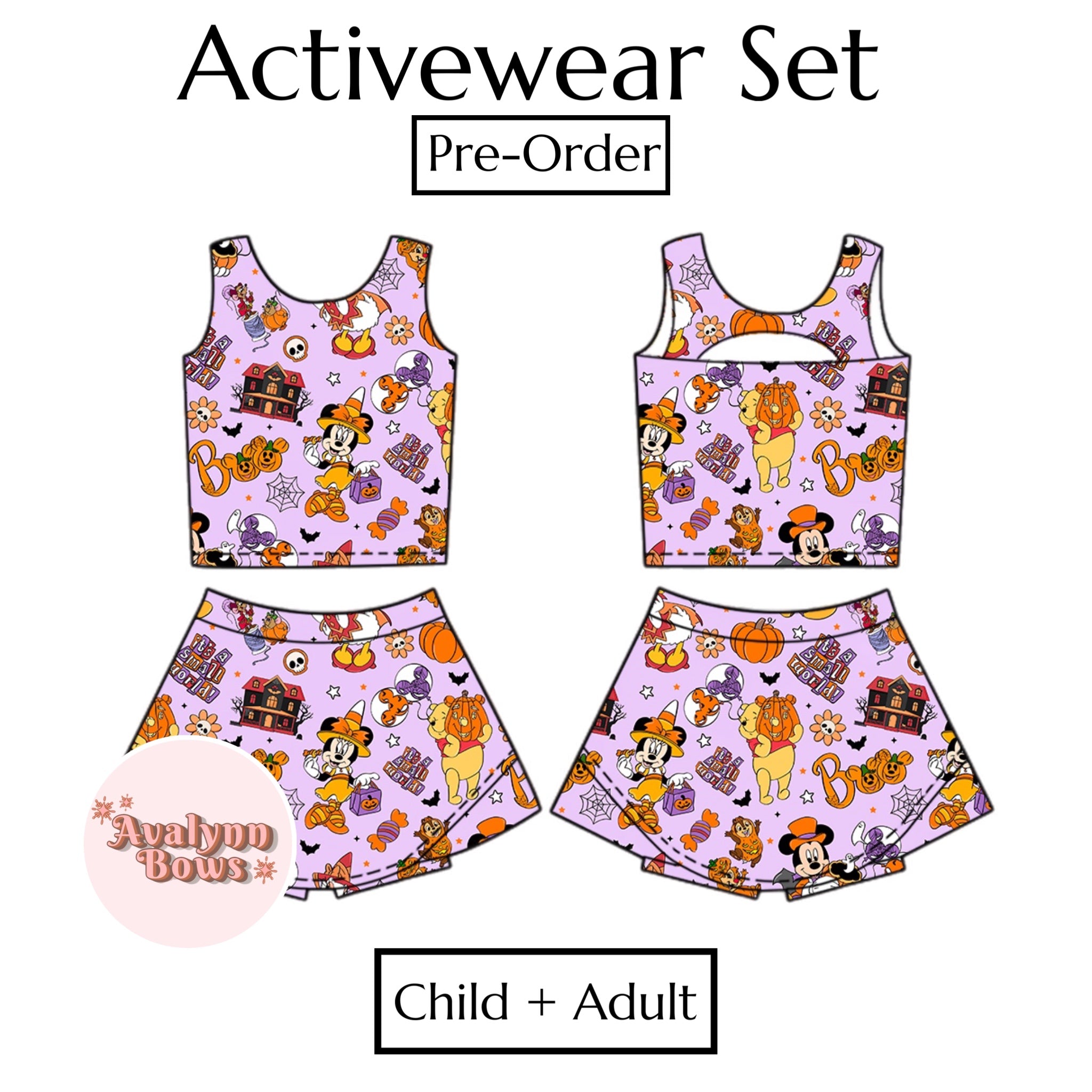 Halloween | Activewear Set Preorder Ships Late July