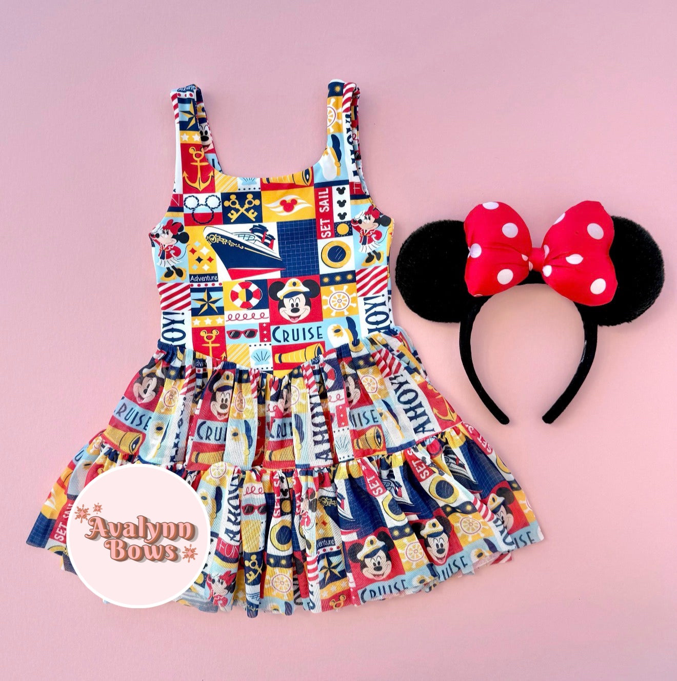 Cruise Mouse | Twirl Mesh Dress