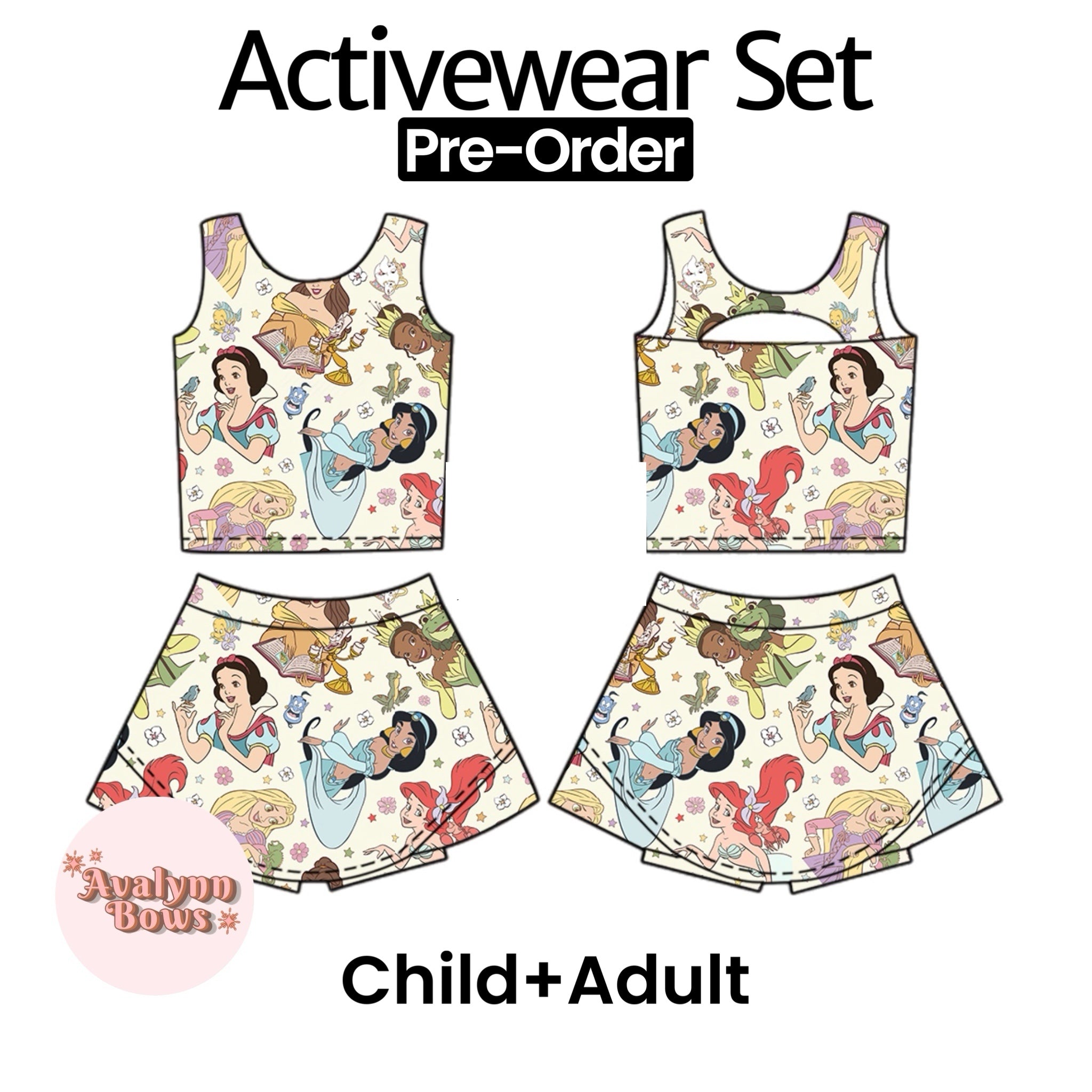 Princess | Activewear Set Preorder Ships Late July