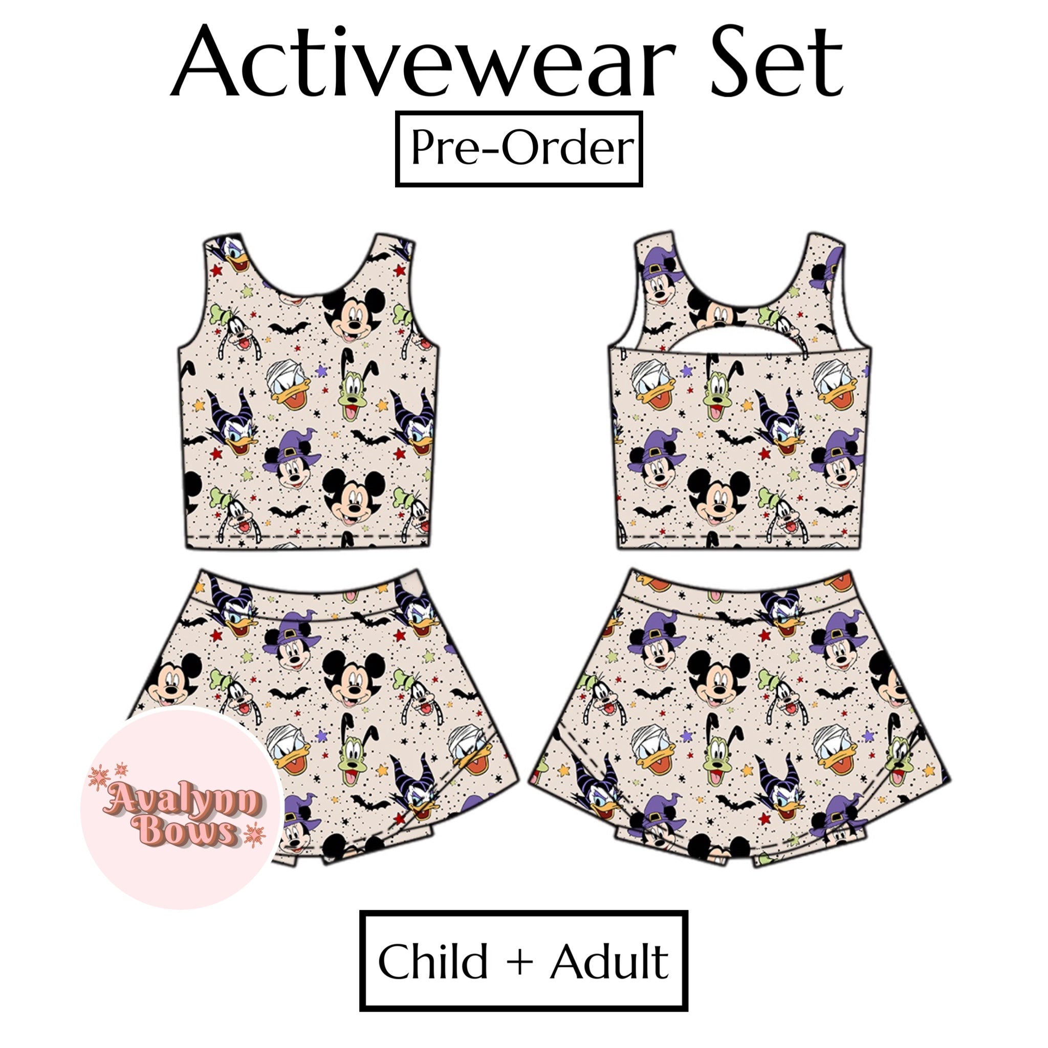 Halloween | Activewear Set Preorder Ships Late July