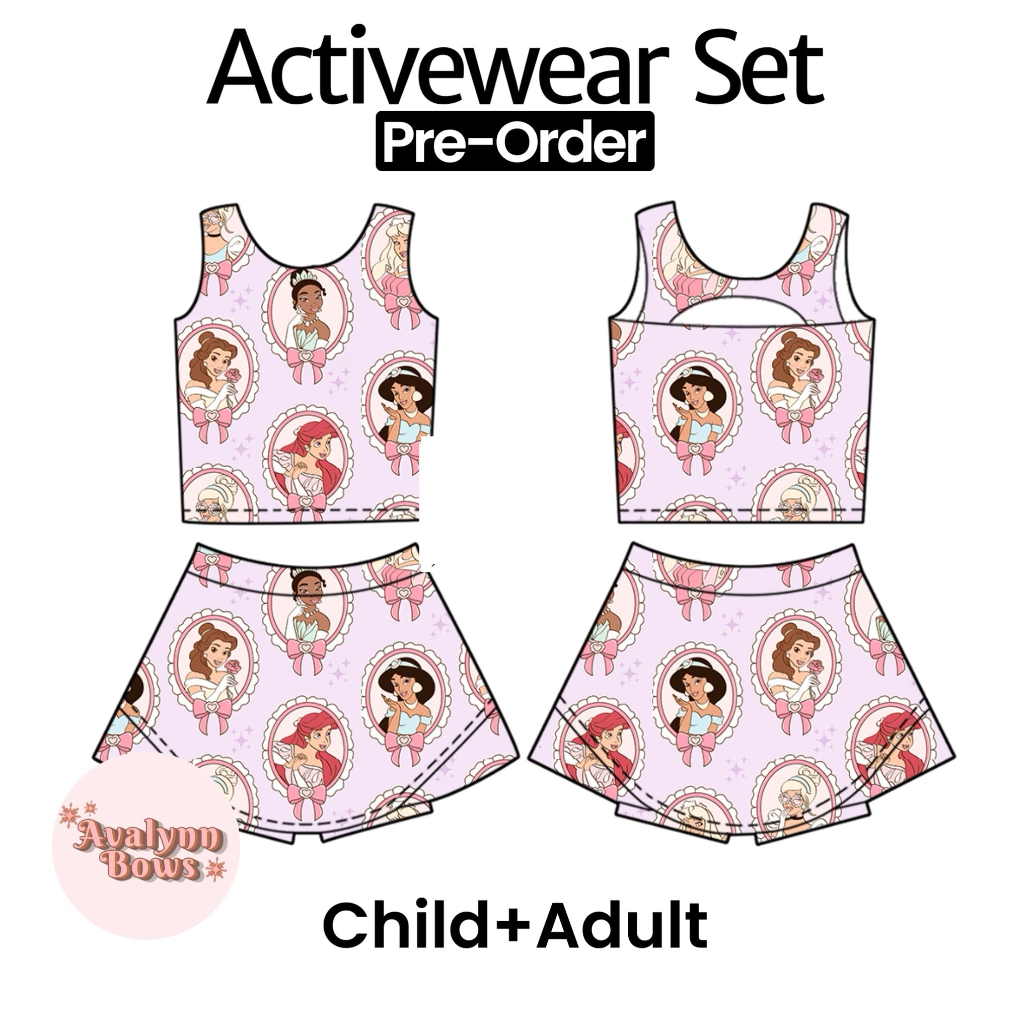 Princesses | Activewear Set Preorder Ships Late July