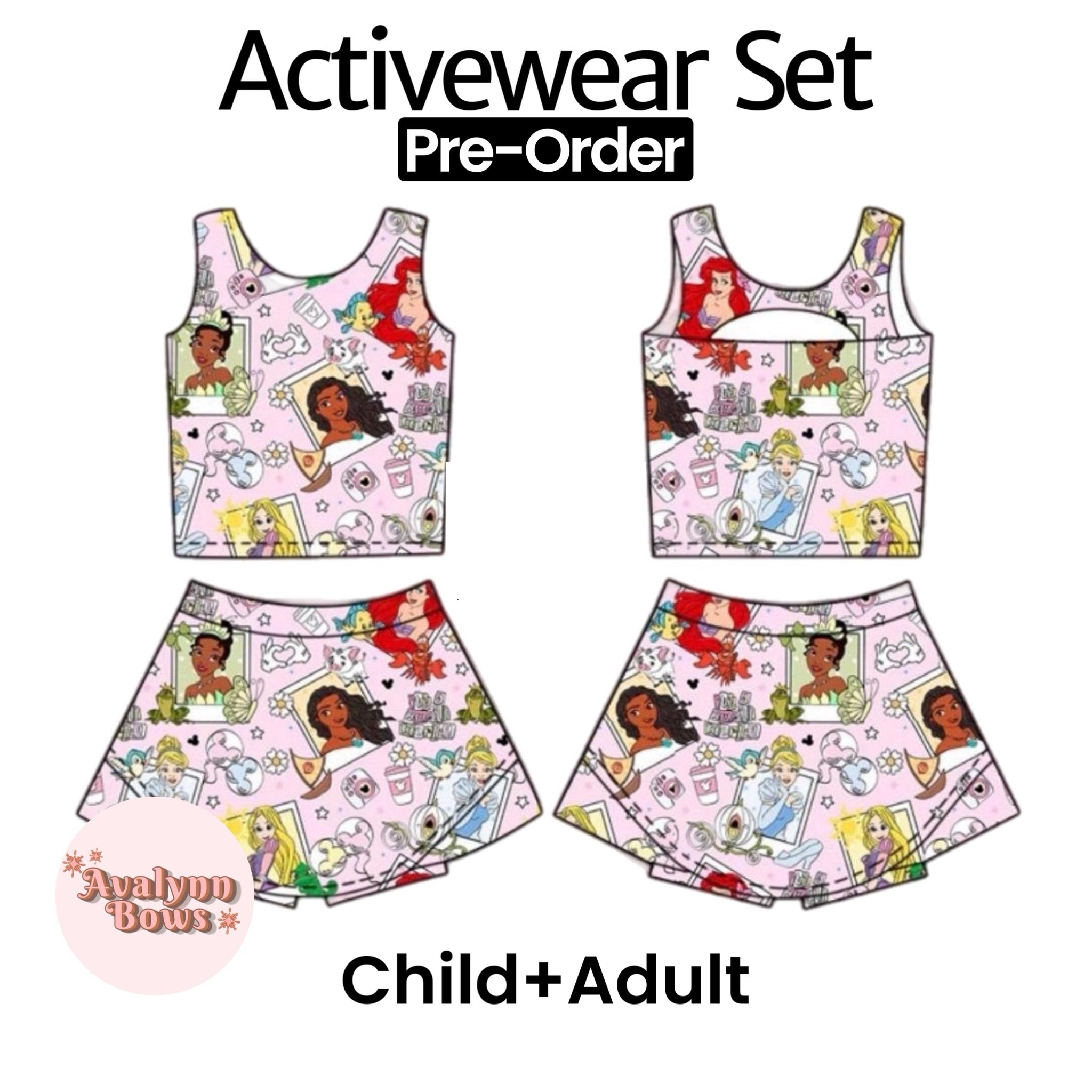 Princess | Activewear Set Preorder Ships Late July