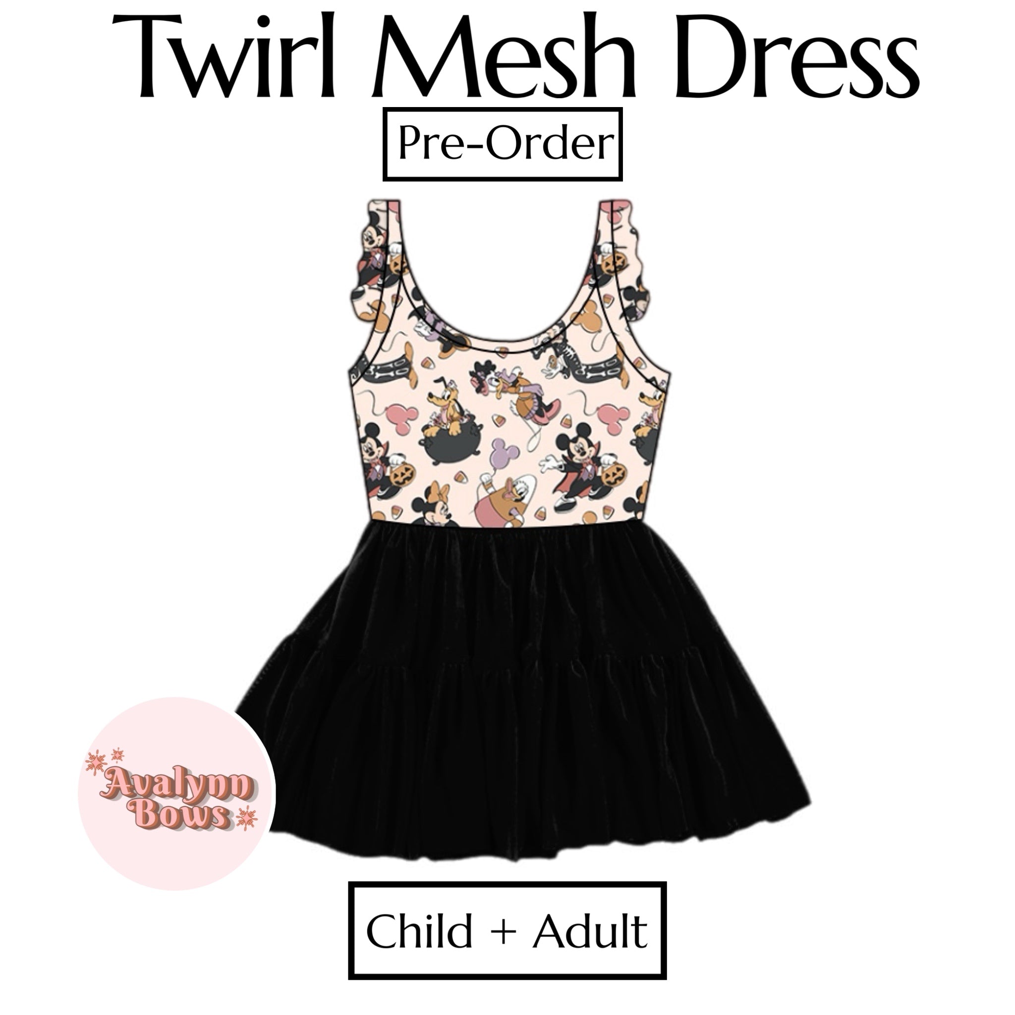Halloween | Twirl Mesh Dress Ships Late July
