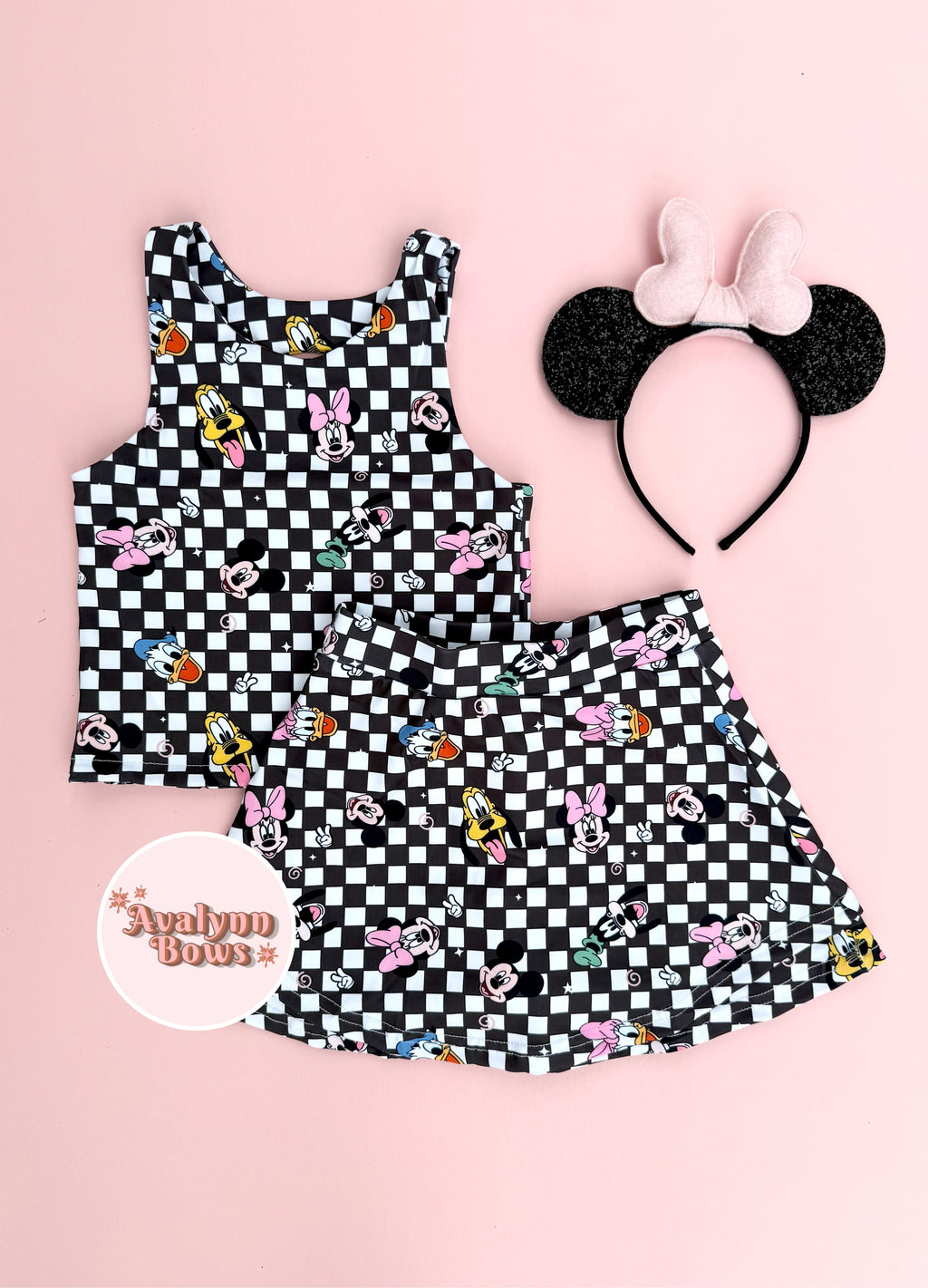 Checkered Mouse| Activewear Set