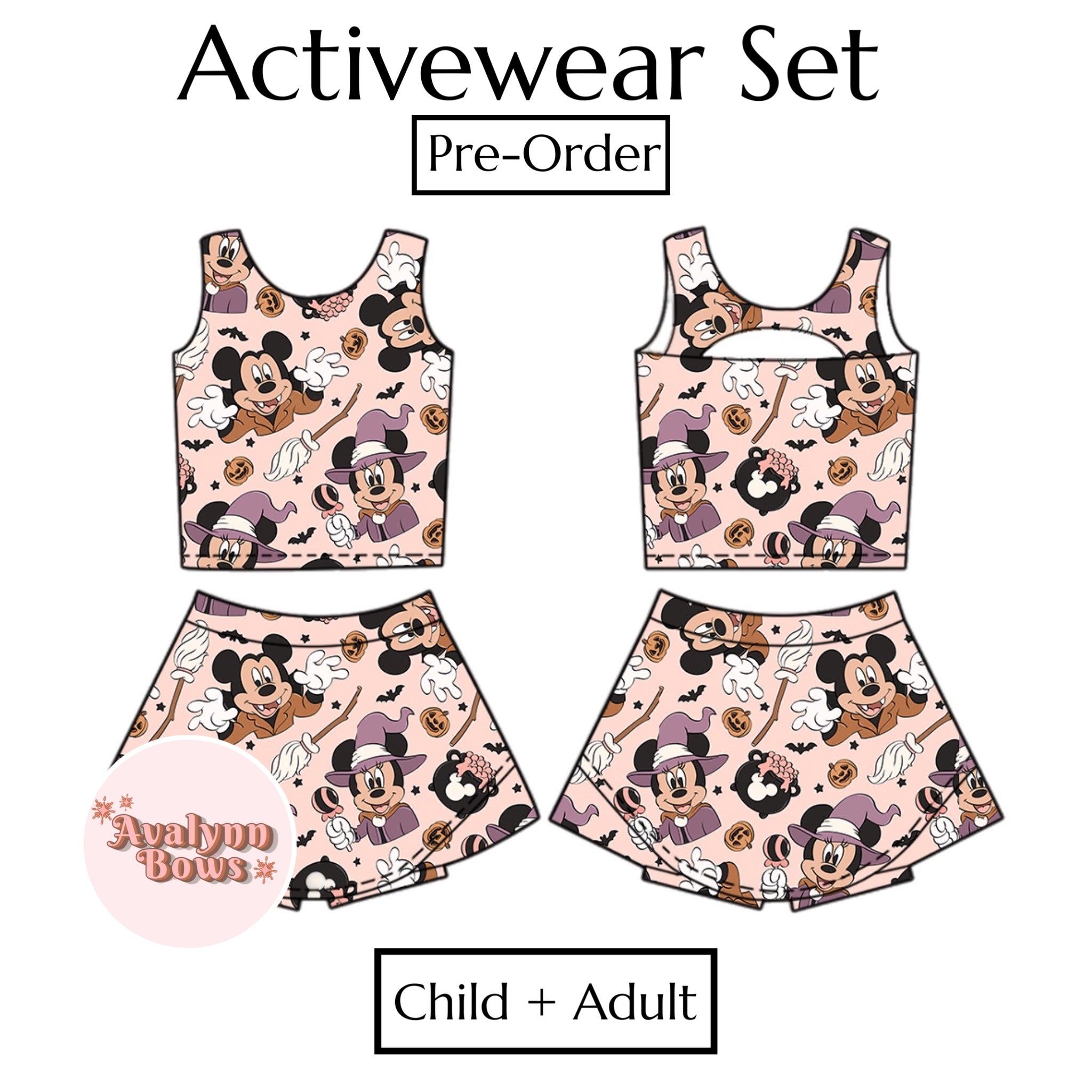 Halloween | Activewear Set Preorder Ships Late July