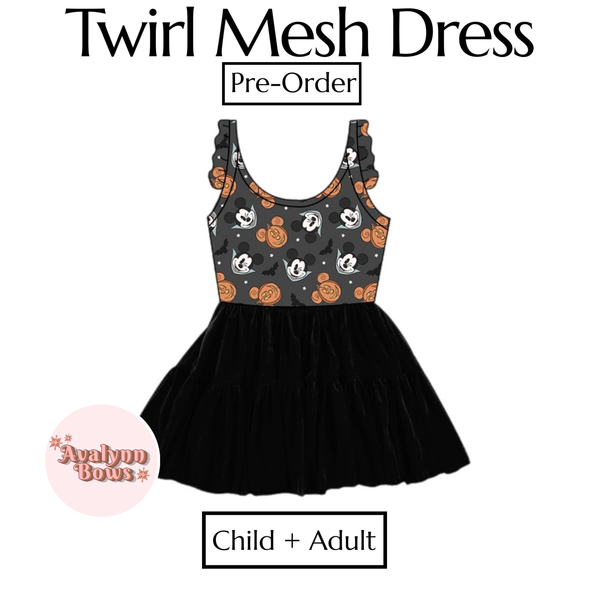 Halloween | Twirl Mesh Dress Ships Late July