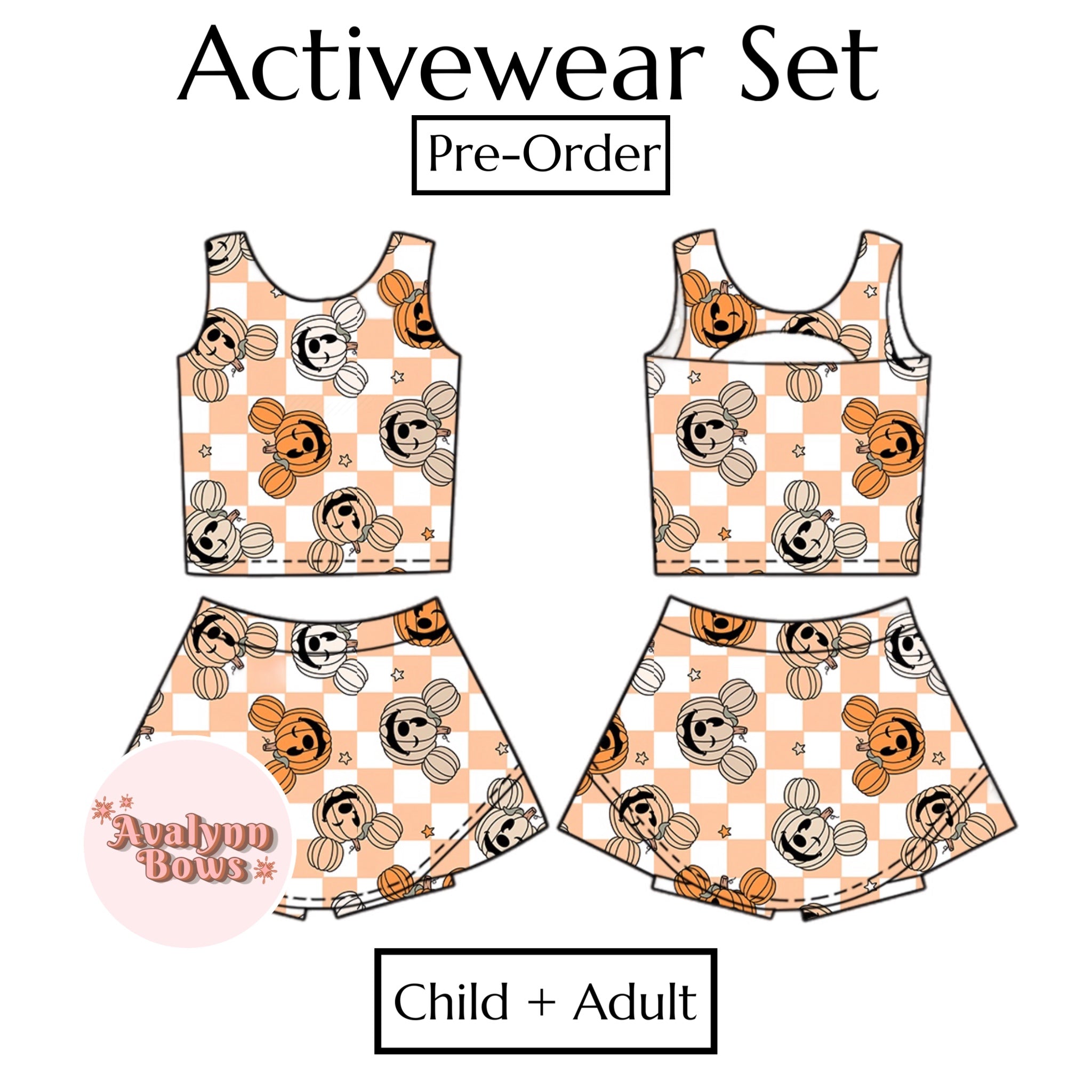 Halloween | Activewear Set Preorder Ships Late July