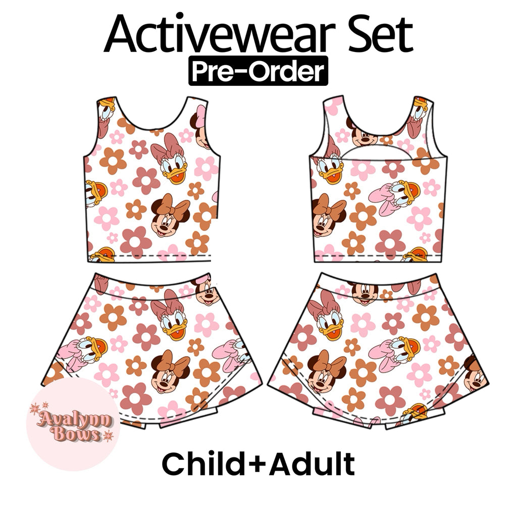 Floral Mouse | Activewear Set Preorder Ships Late July