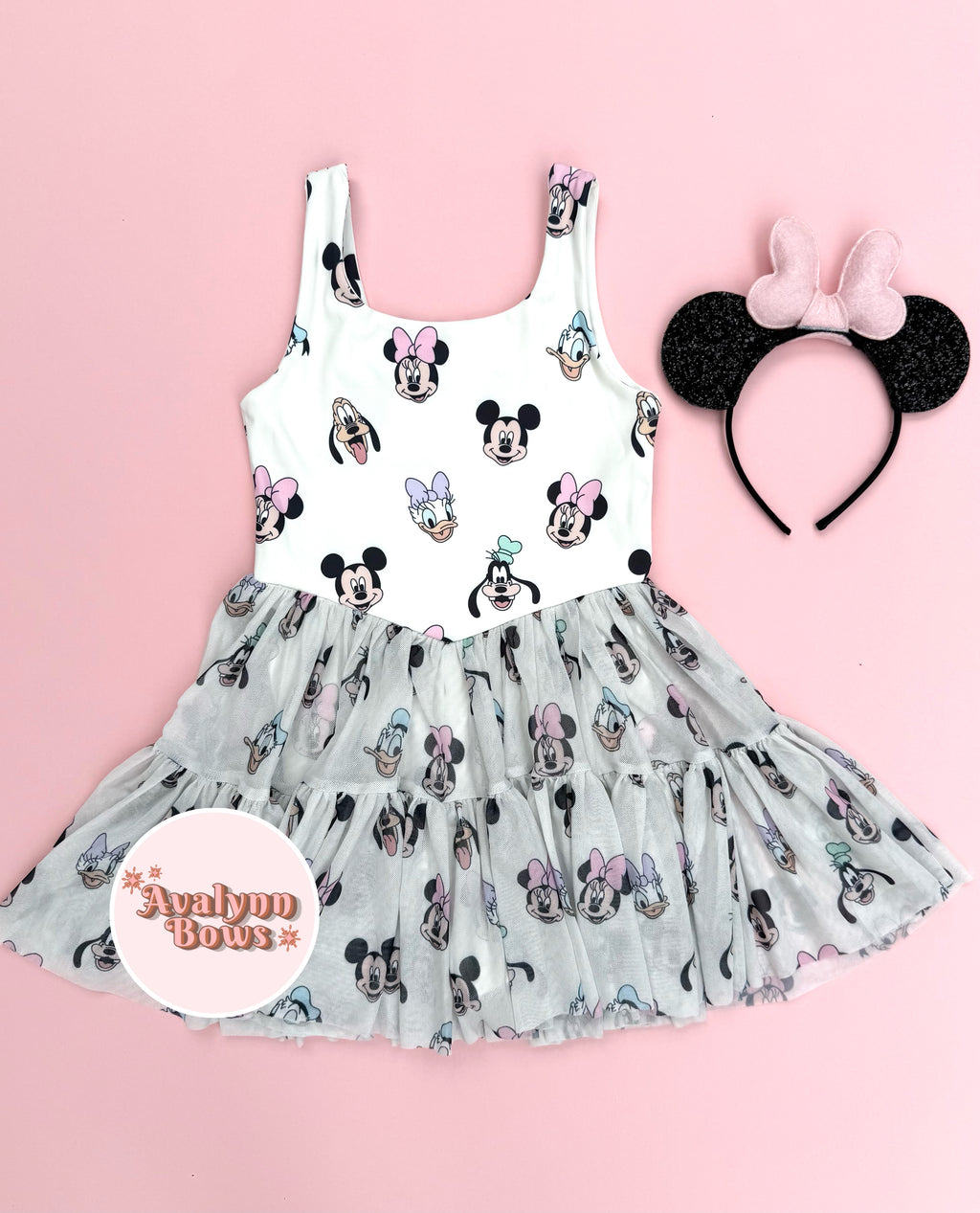 Pastel Characters | Twirl Mesh Dress