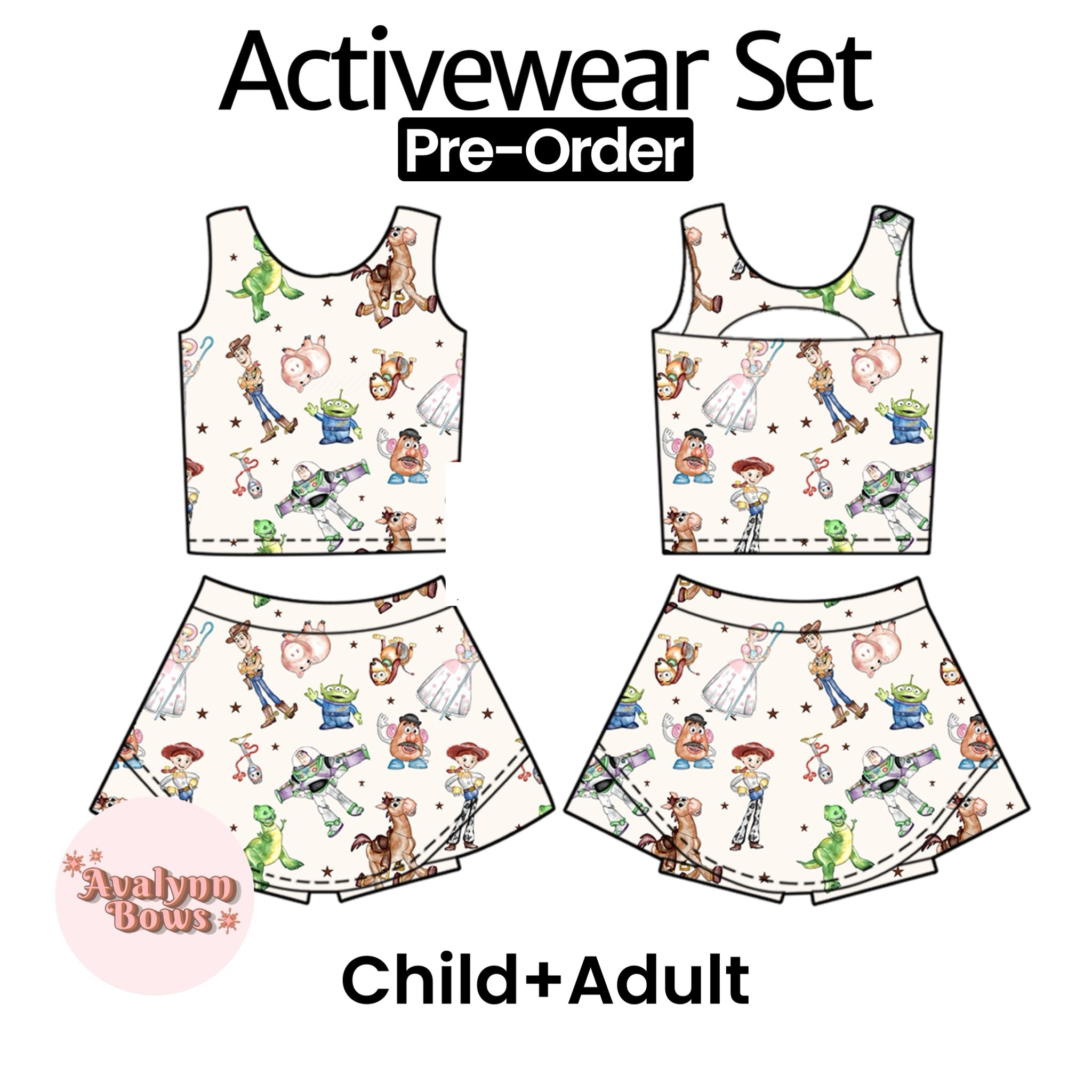 Toys| Activewear Set Preorder Ships Late July