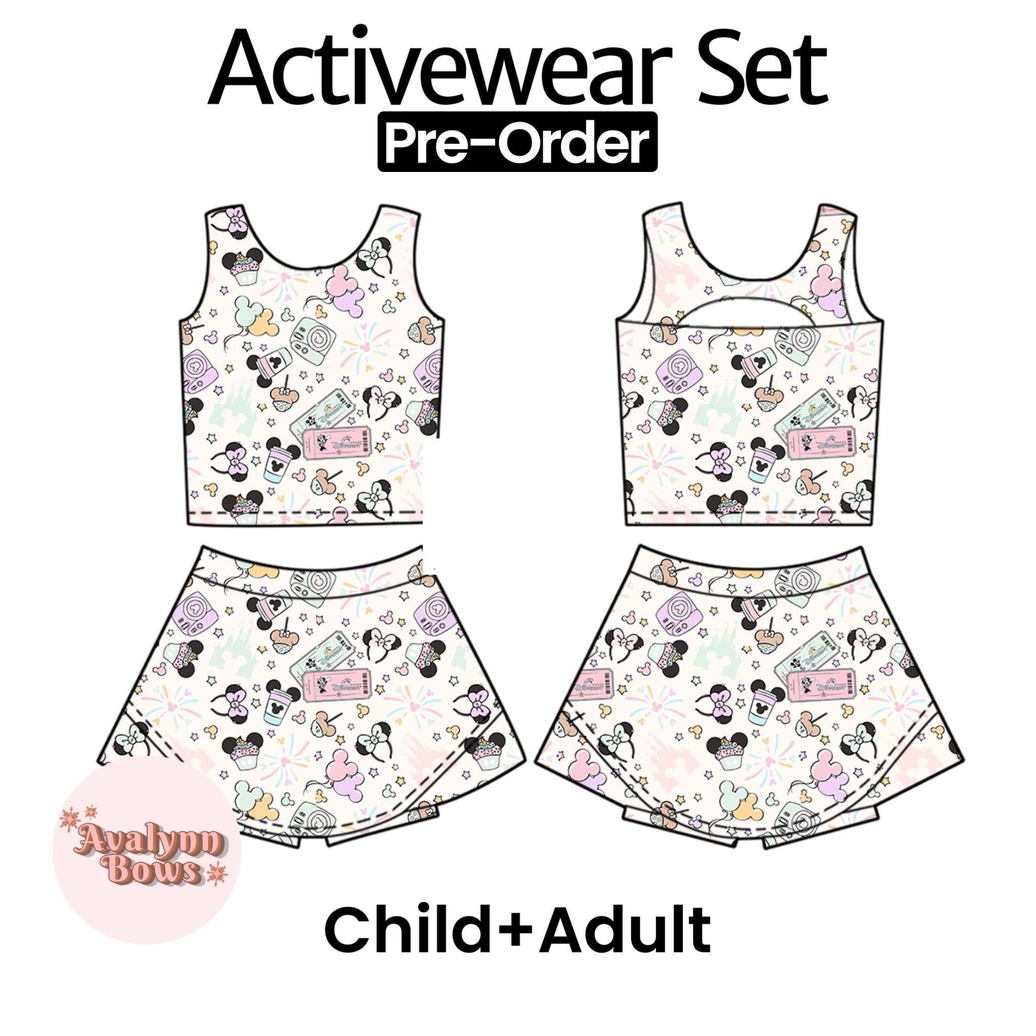 Park Mouse | Activewear Set Preorder Ships Late July