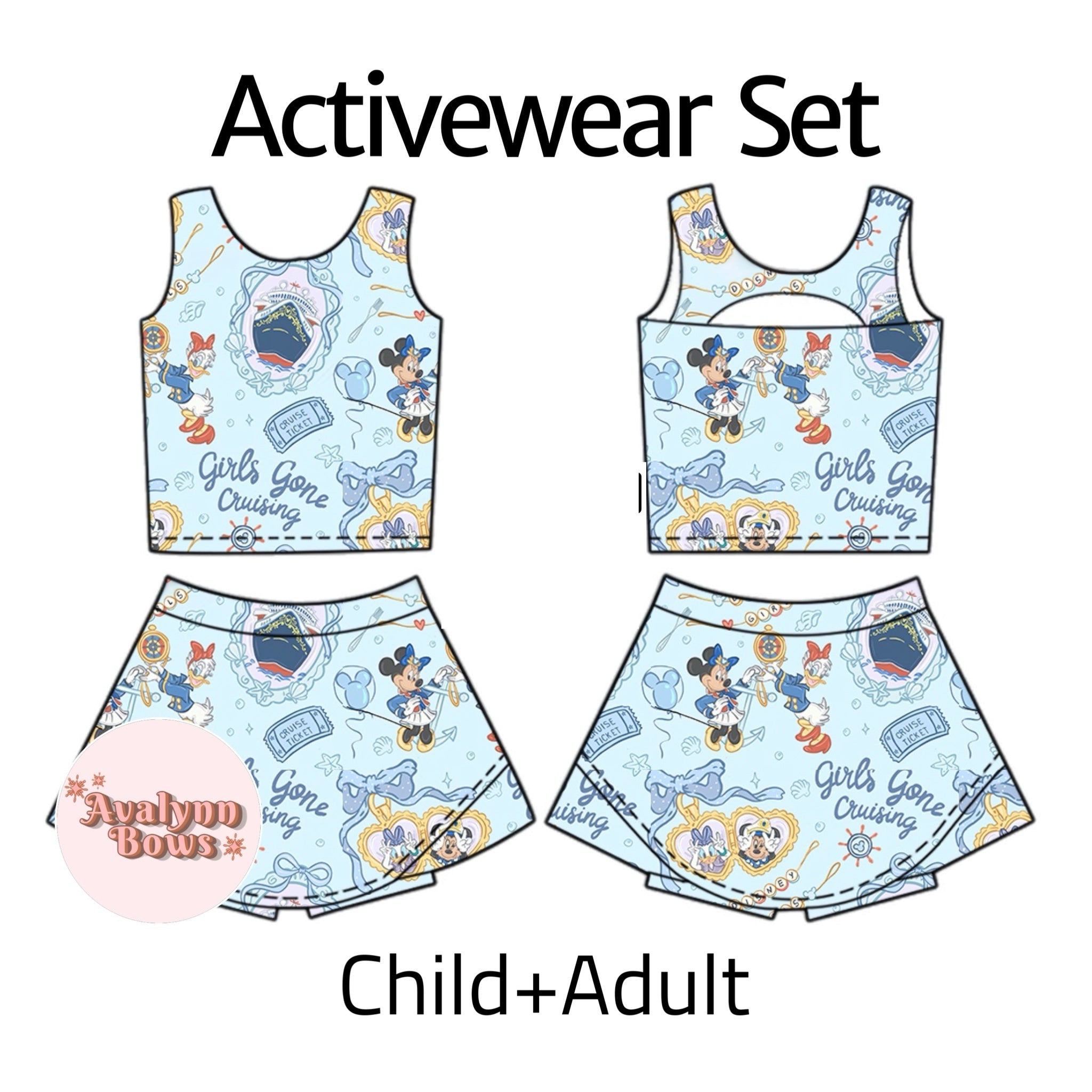 Mouse Cruise | Activewear Set Preorder Ships Late July