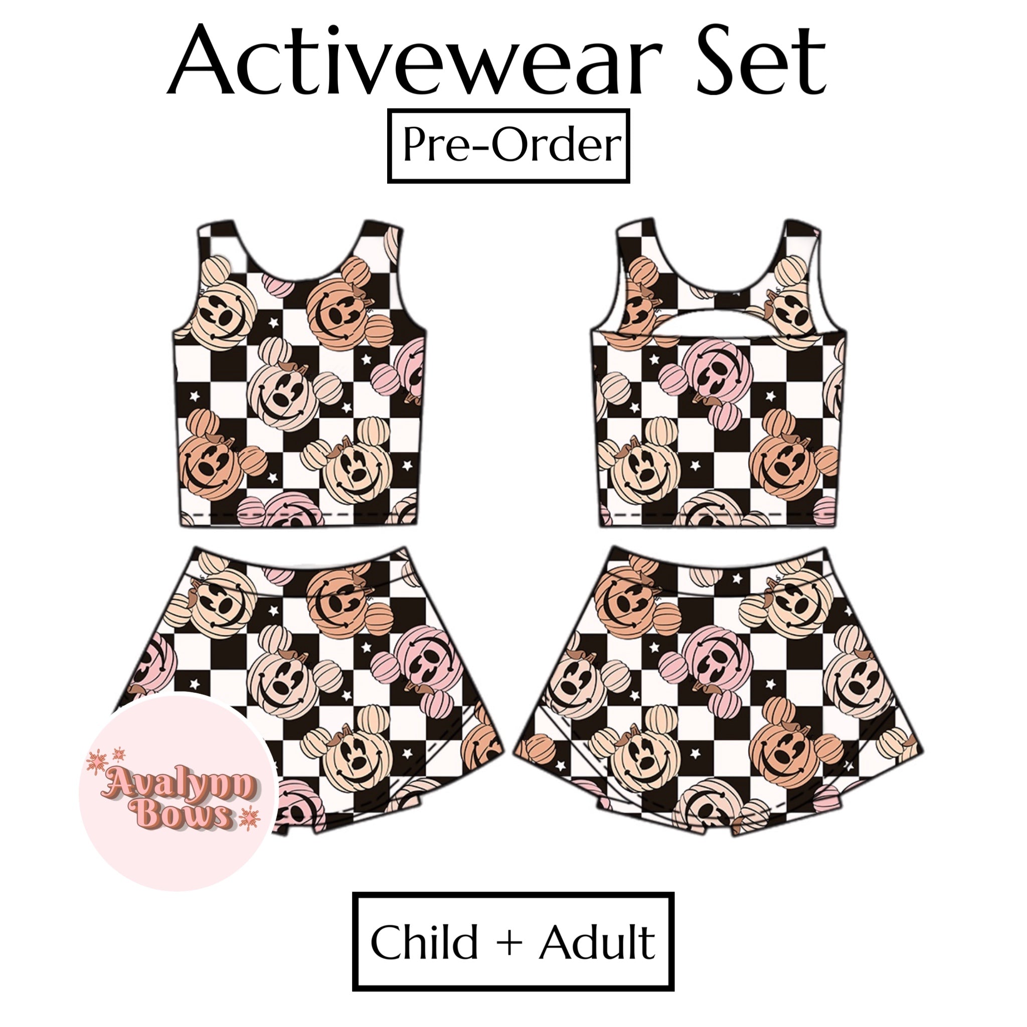 Halloween | Activewear Set Preorder Ships Late July