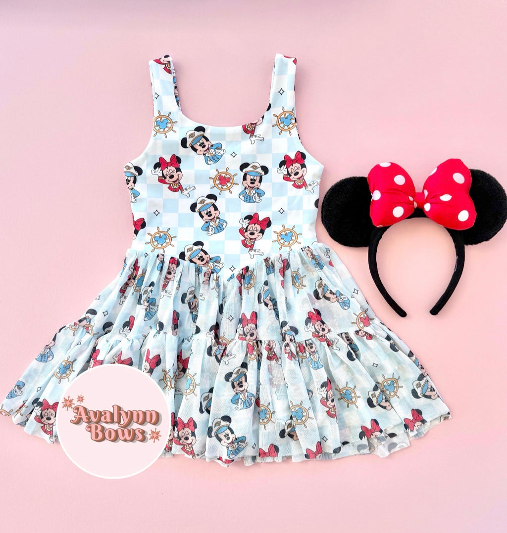 Cruise Mouse | Twirl Mesh Dress