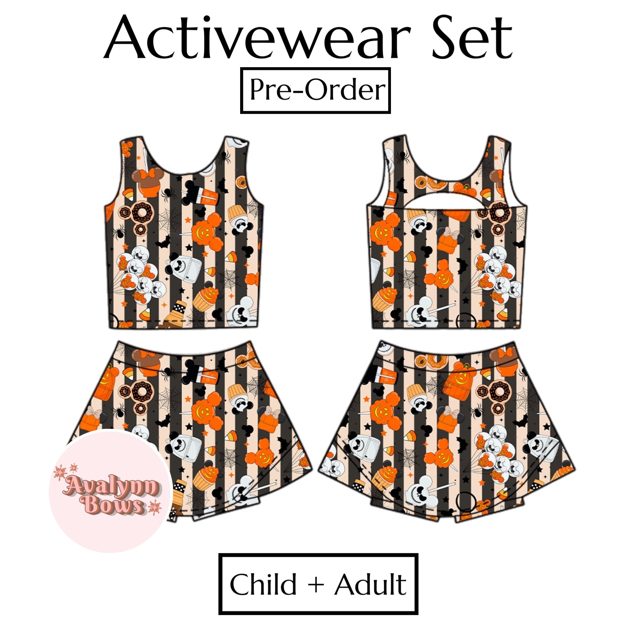 Halloween | Activewear Set Preorder Ships Late July