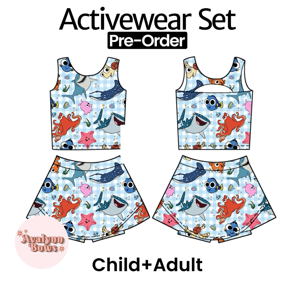 Sea Friends | Activewear Set Preorder Ships Late July