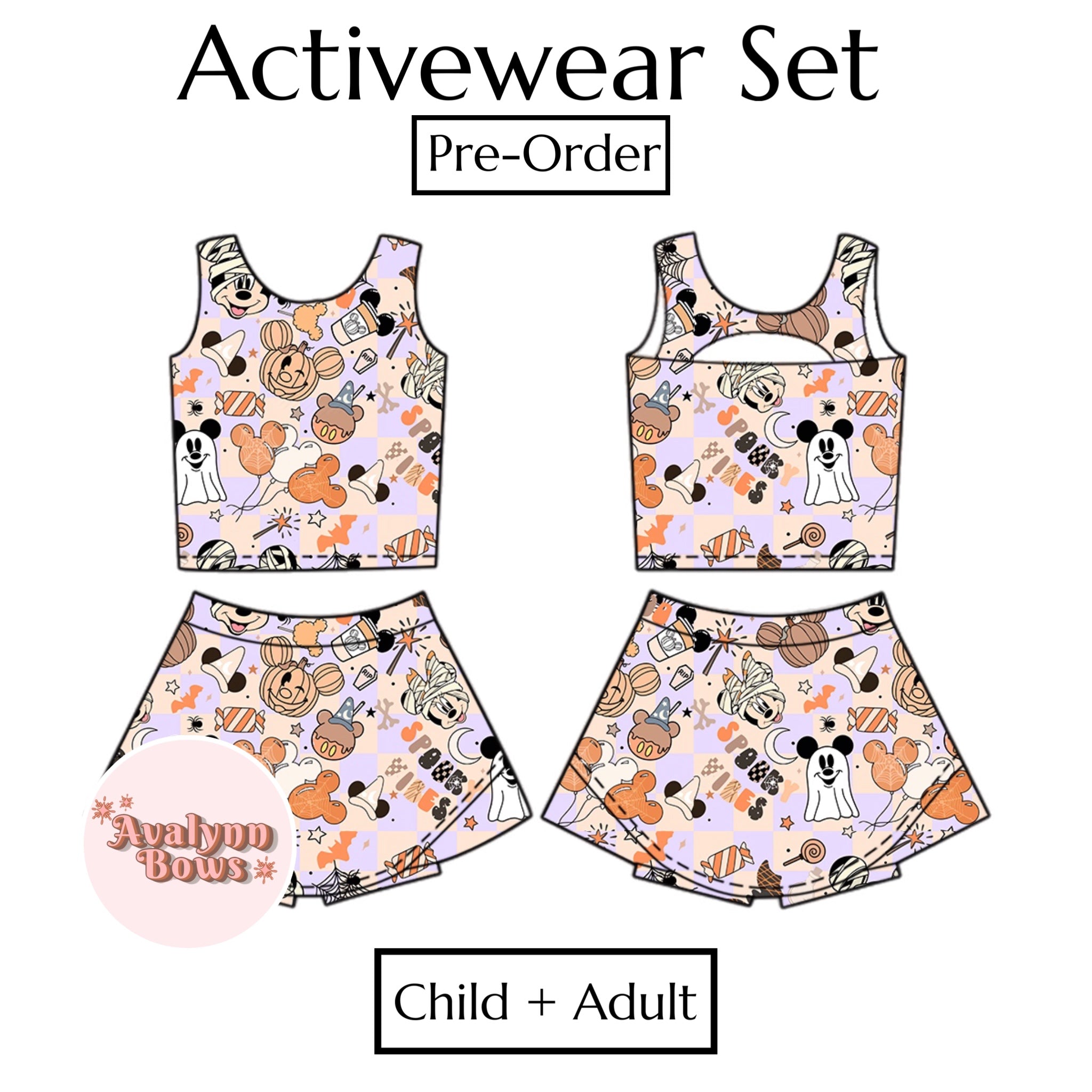 Halloween | Activewear Set Preorder Ships Late July