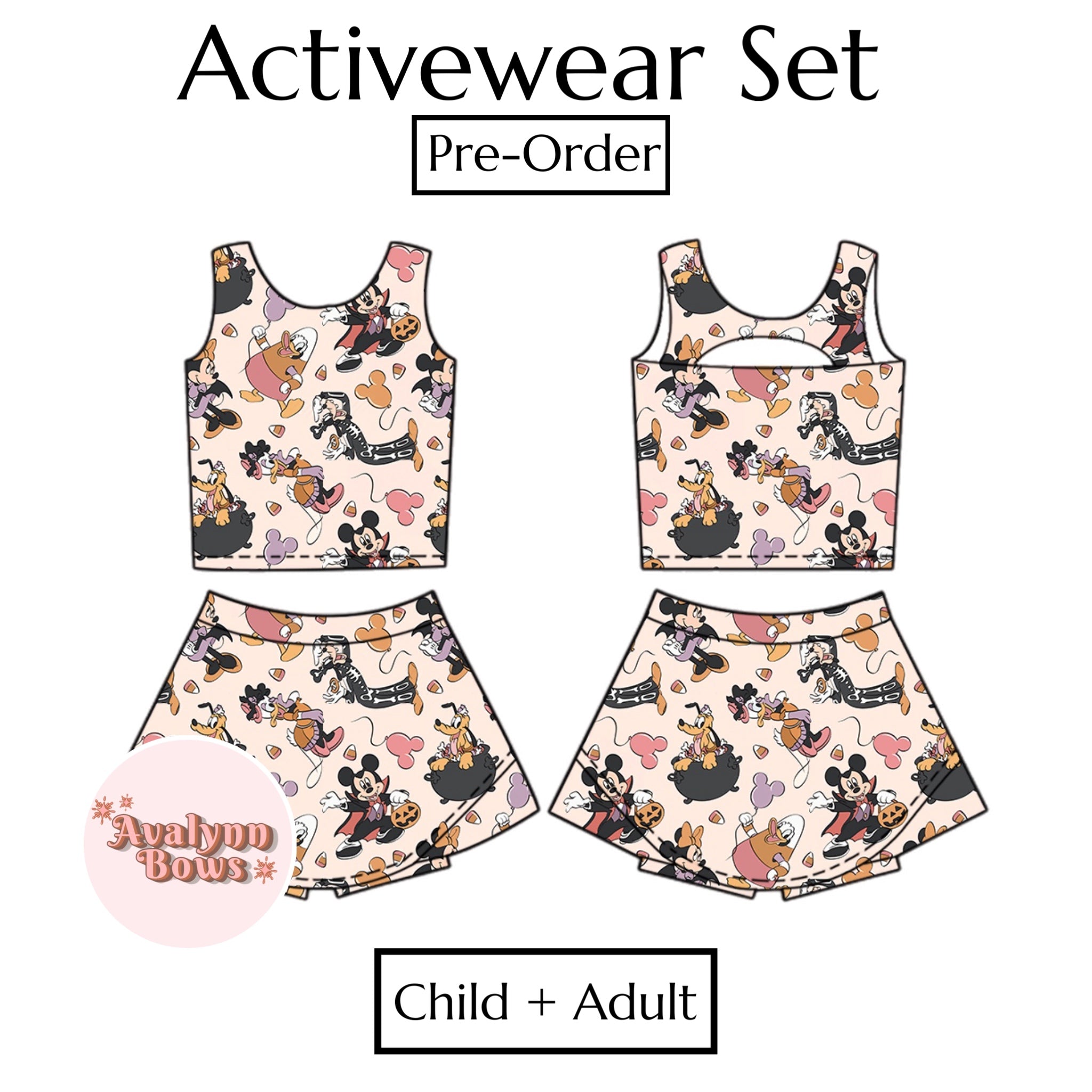 Halloween | Activewear Set Preorder Ships Late July