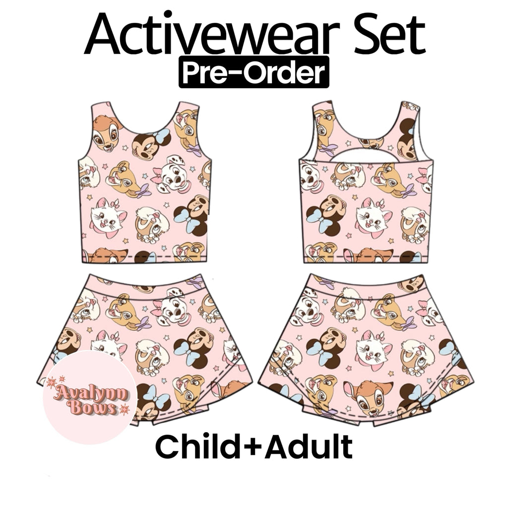 Mouse Friends| Activewear Set Preorder Ships Late July