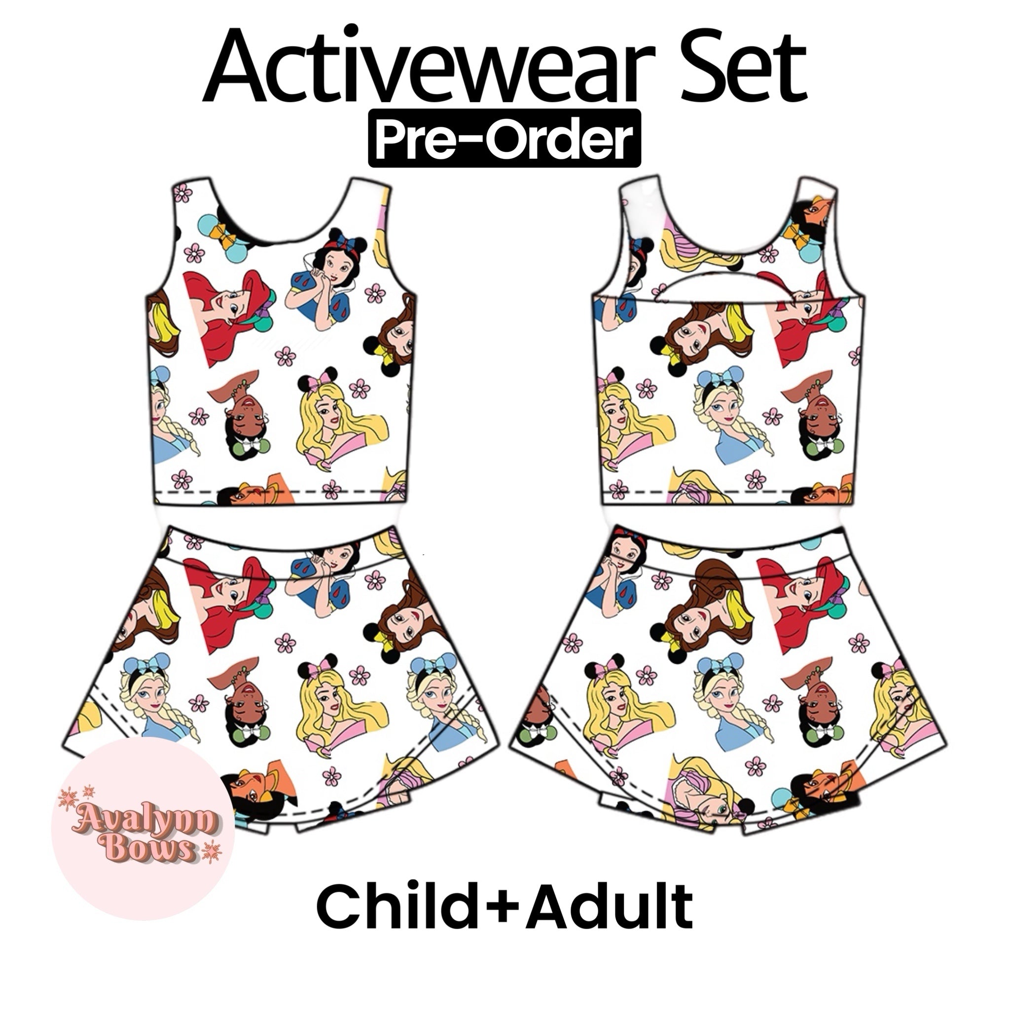 Princesses | Activewear Set Preorder Ships Late July