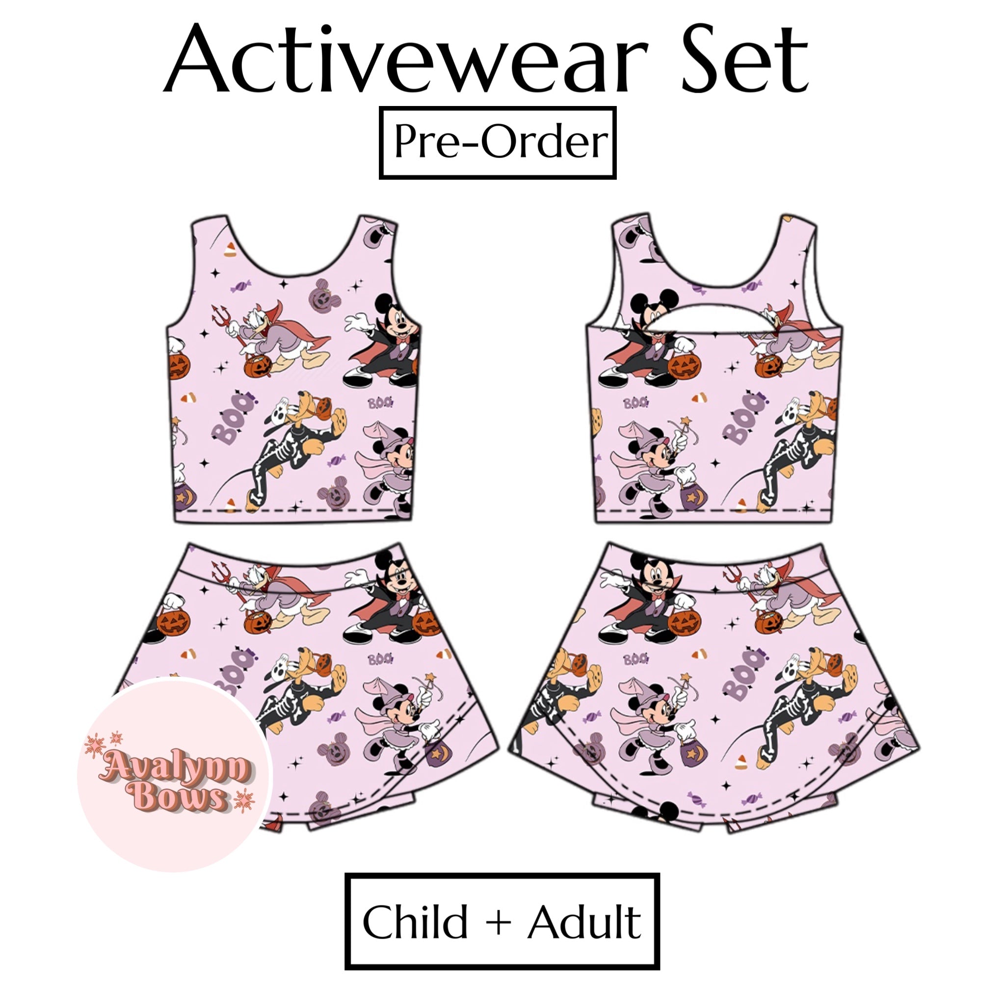 Halloween | Activewear Set Preorder Ships Late July