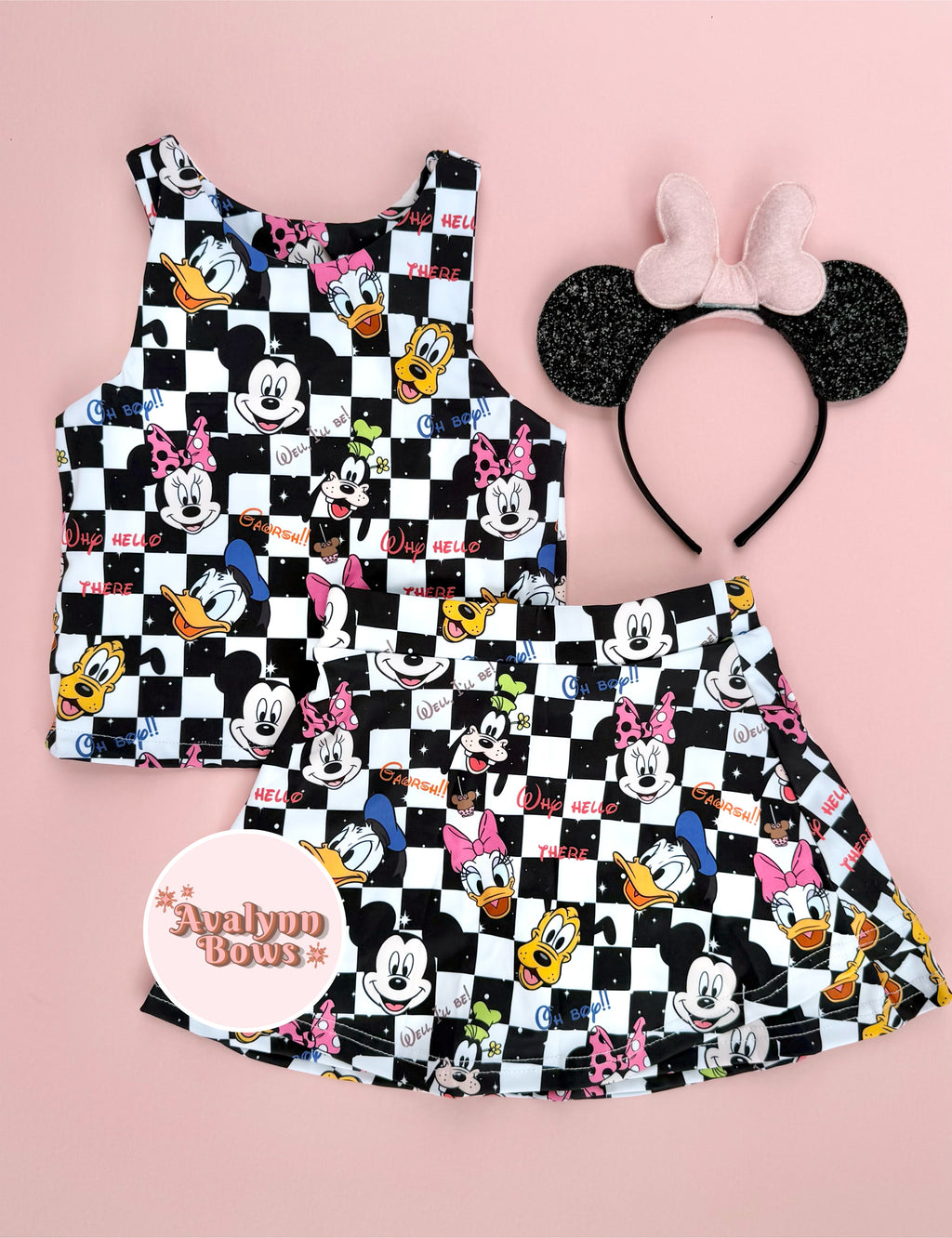 Checkered | Activewear Set