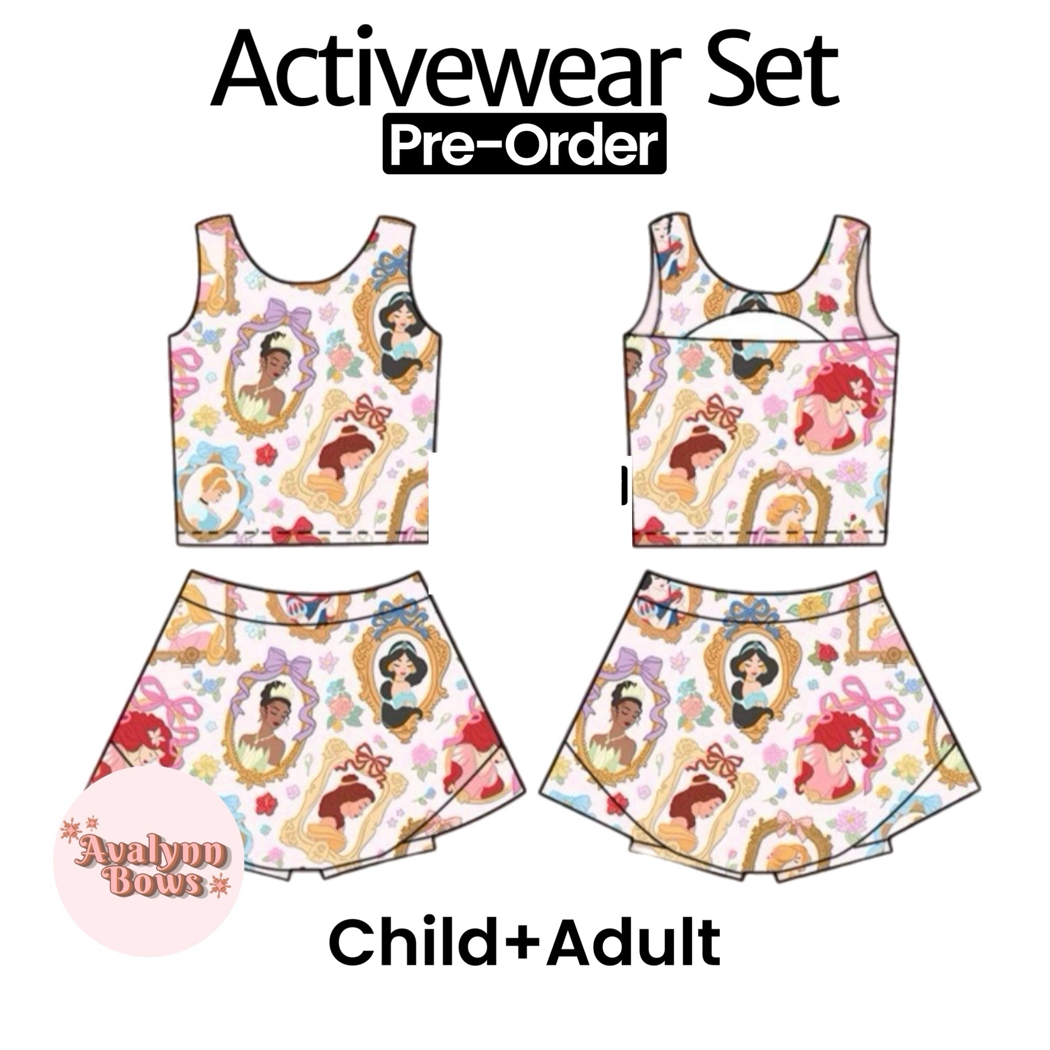 Princess | Activewear Set Preorder Ships Late July