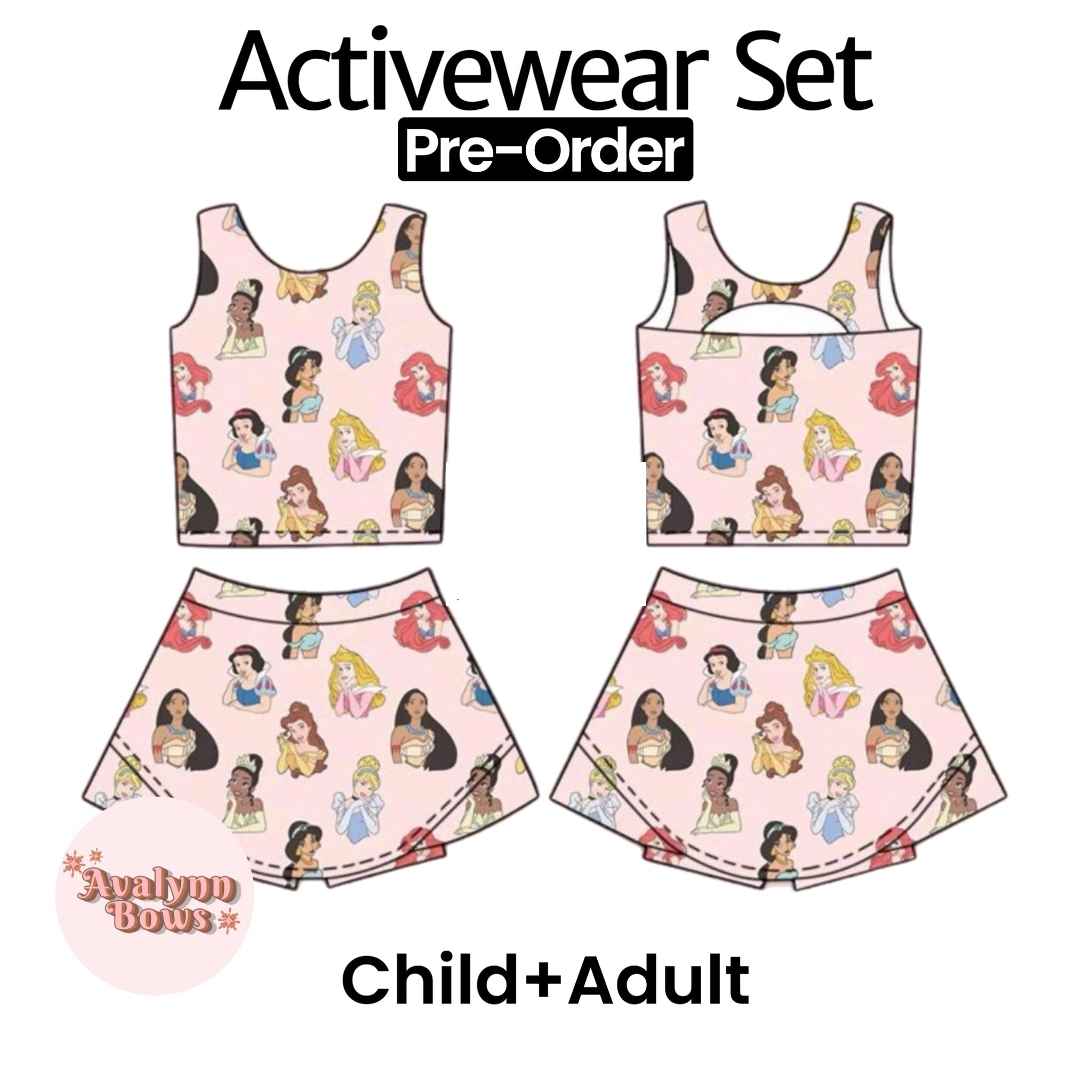 Princess | Activewear Set Preorder Ships Late July