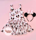 Pink Mouse Bow | Twirl Mesh Dress