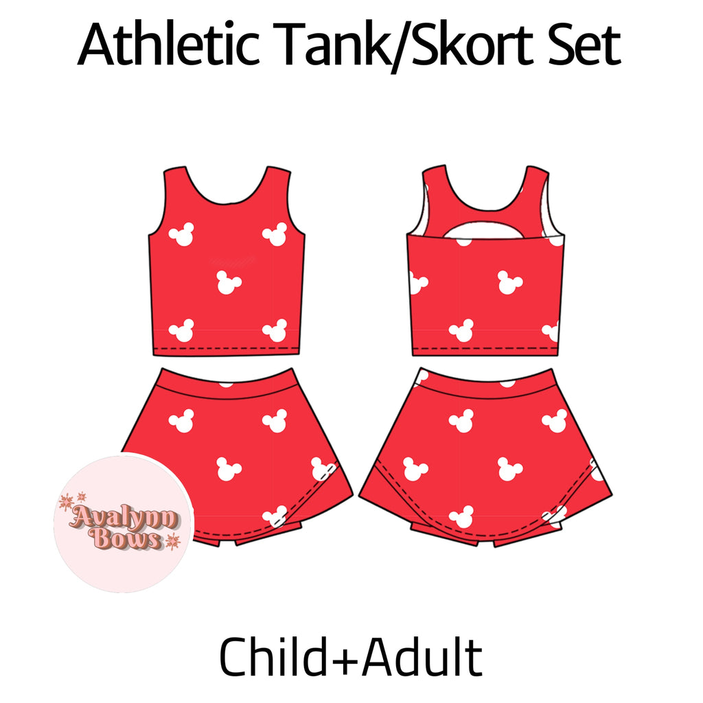 Red | Activewear Set Preorder Ships Late July