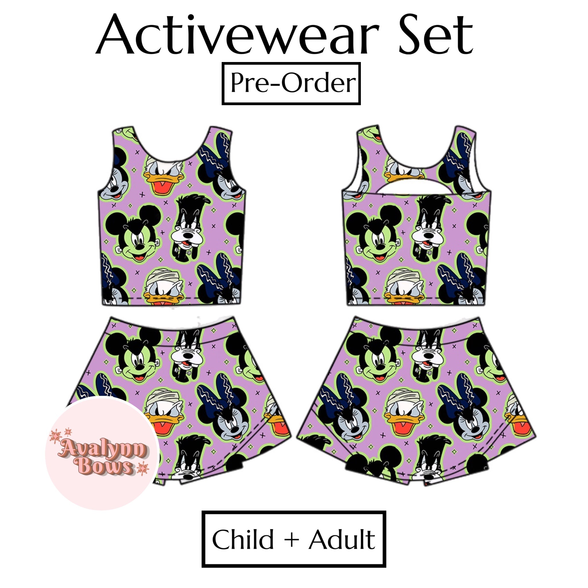 Halloween | Activewear Set Preorder Ships Late July