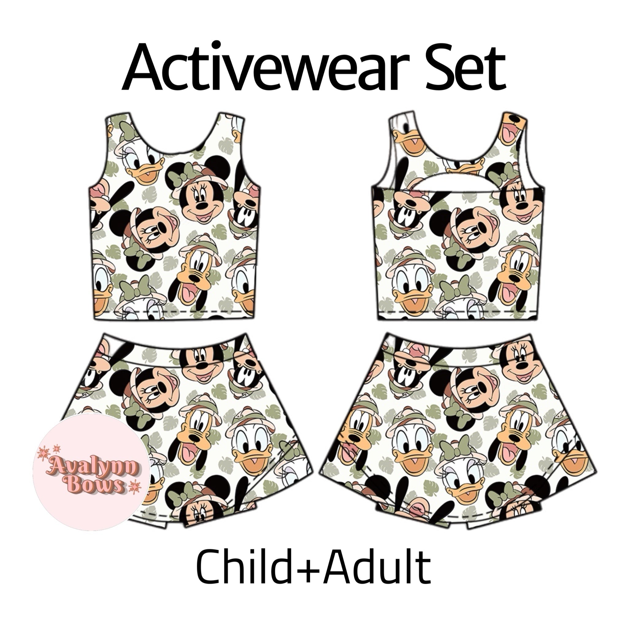 Safari Mouse | Activewear Set Preorder Ships Late July