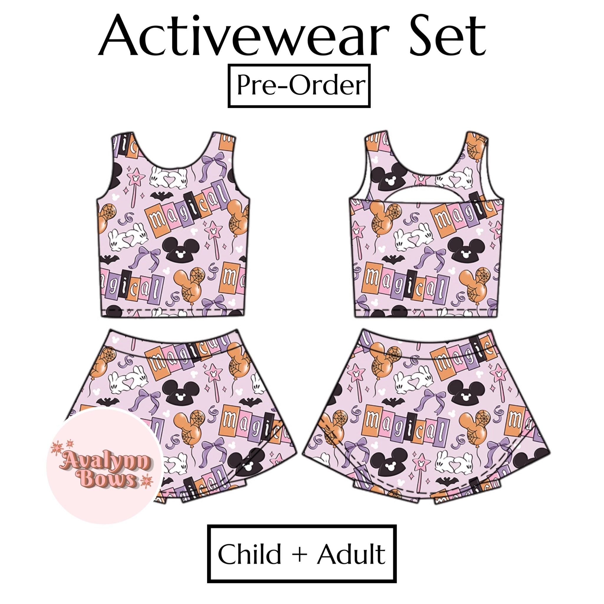 Halloween | Activewear Set Preorder Ships Late July