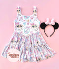 Pink Mouse | Twirl Mesh Dress