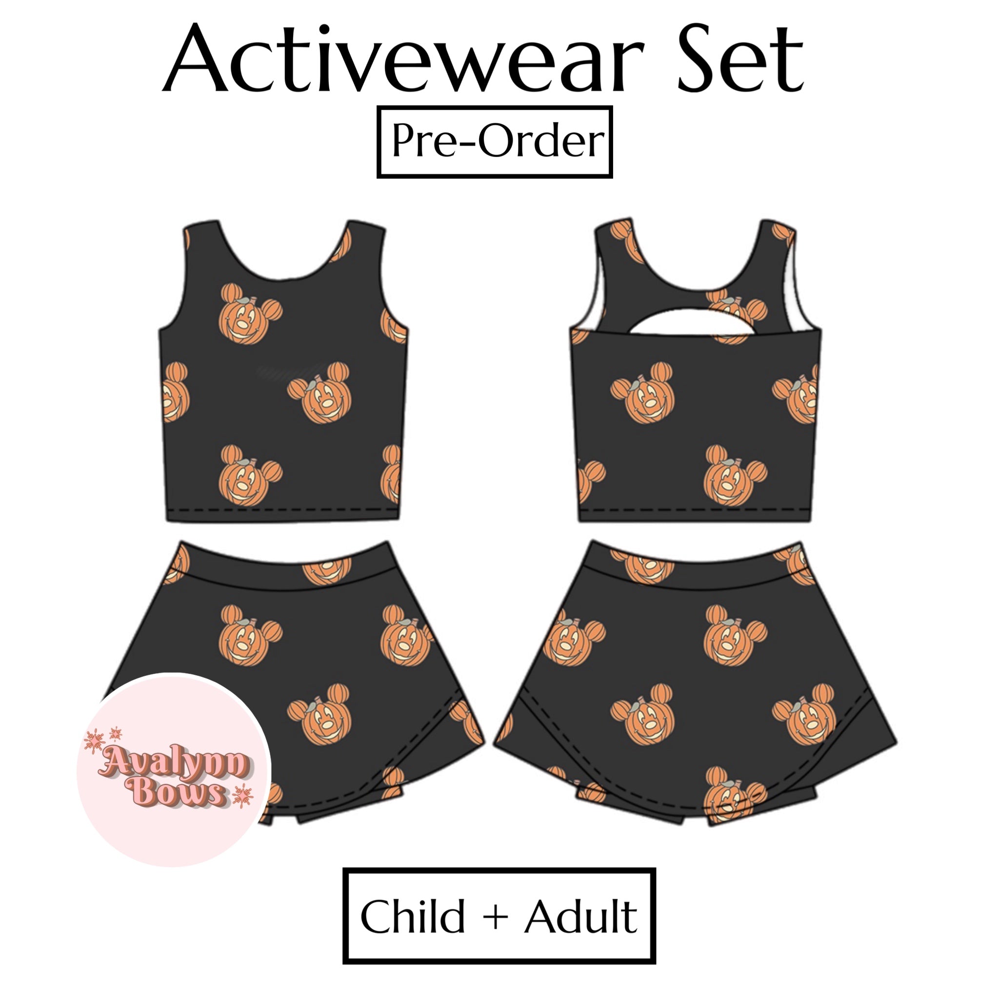 Halloween | Activewear Set Preorder Ships Late July