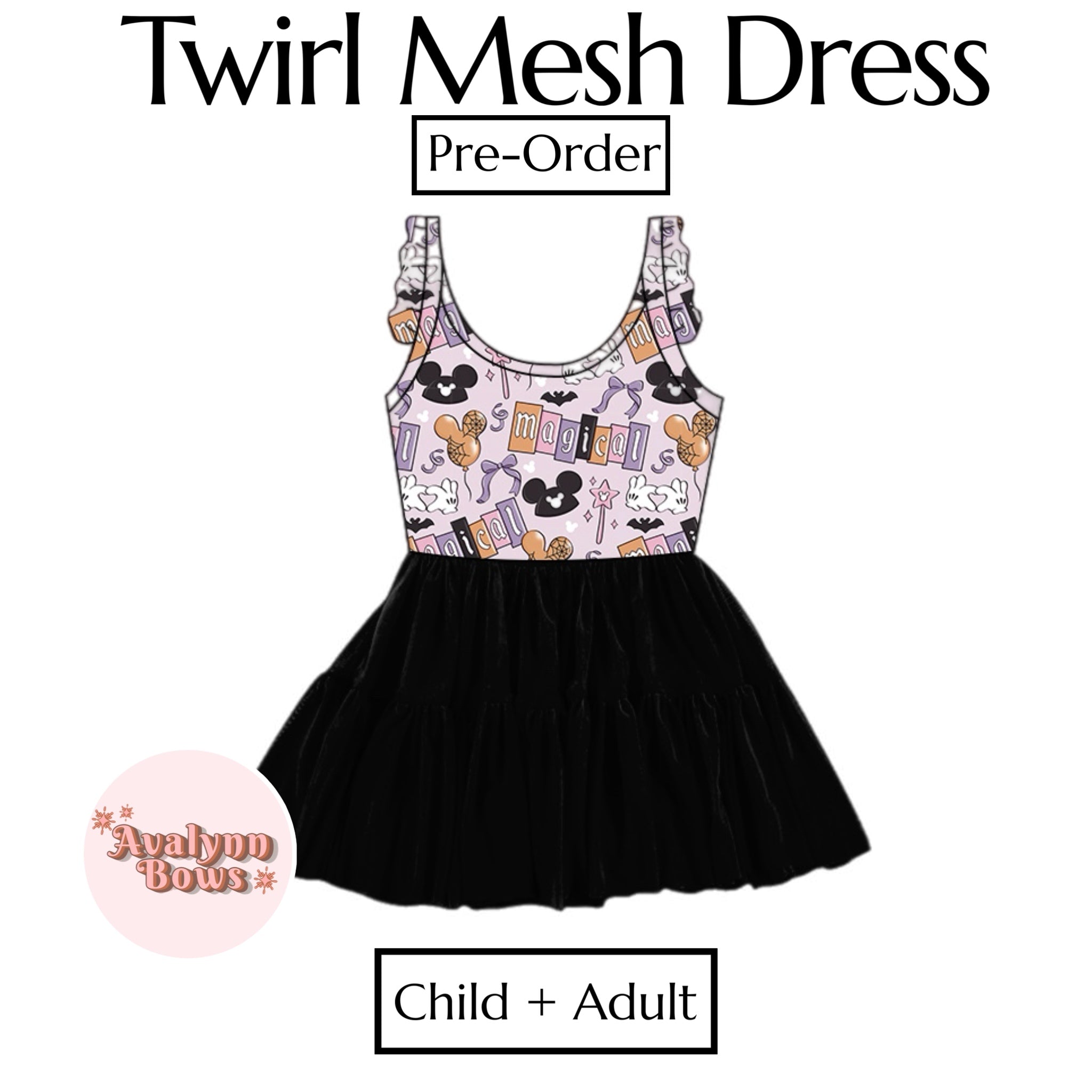 Halloween | Twirl Mesh Dress Ships Late July