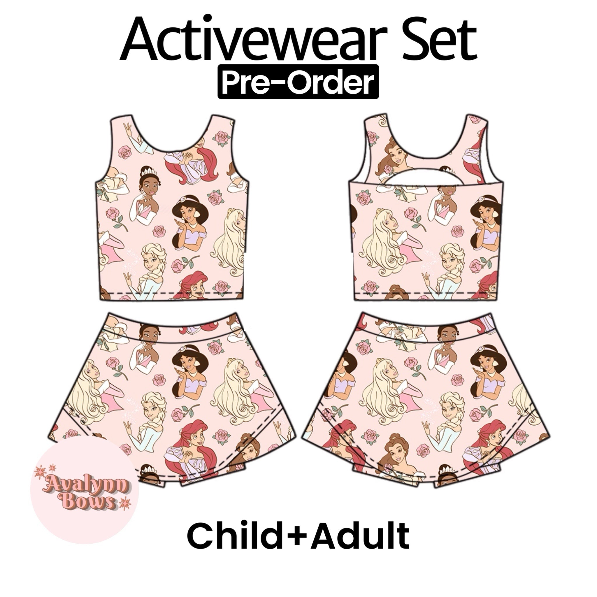 Princess | Activewear Set Preorder Ships Late July