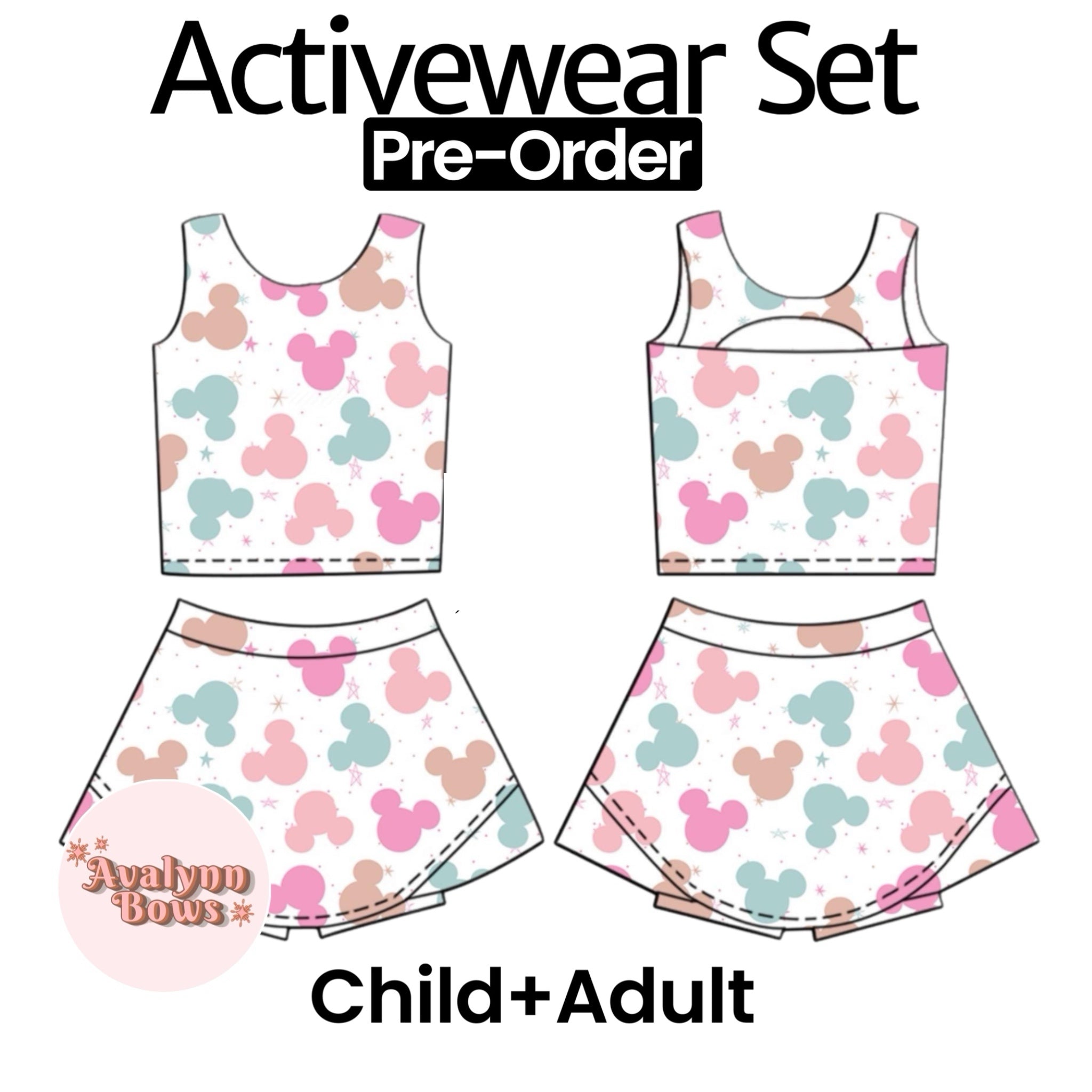Mouse | Activewear Set Preorder Ships Late July