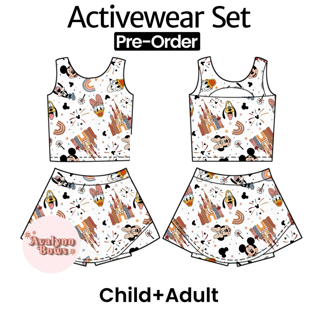 Mouse Castle | Activewear Set Preorder Ships Late July