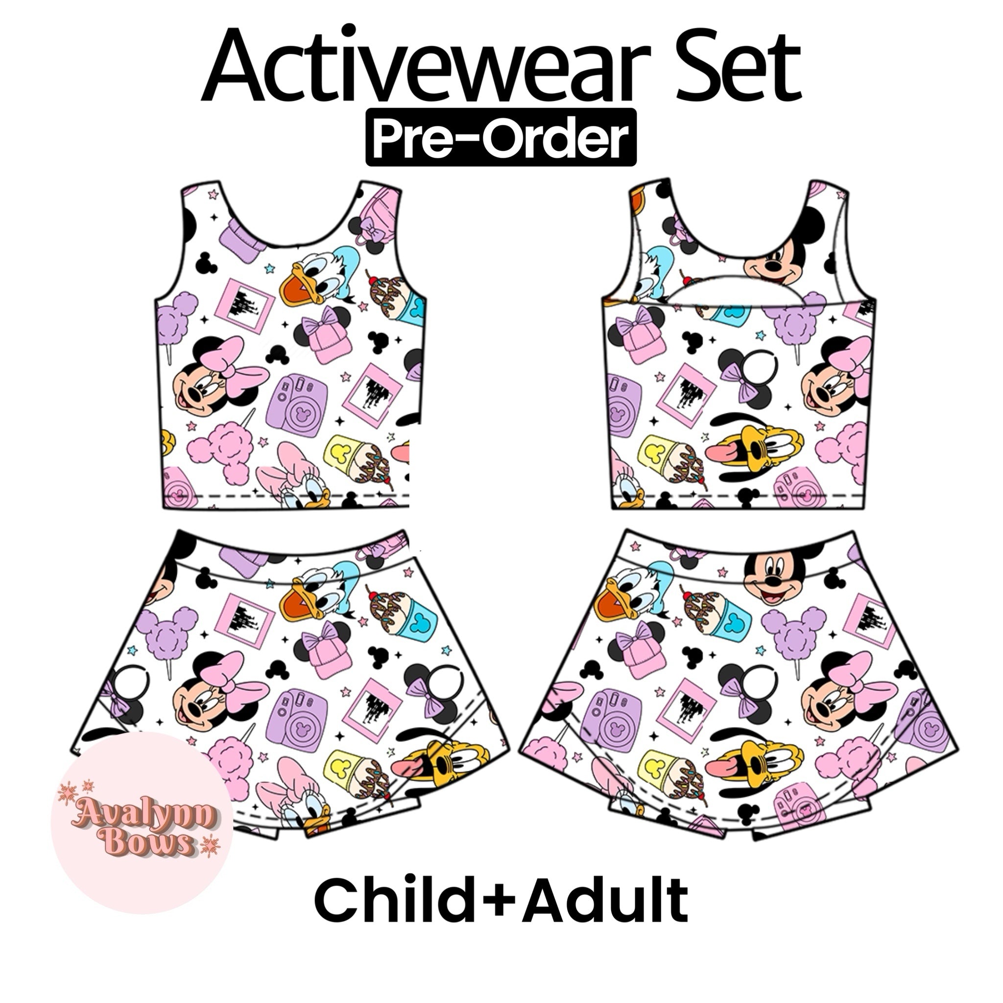 Park Mouse | Activewear Set Preorder Ships Late July