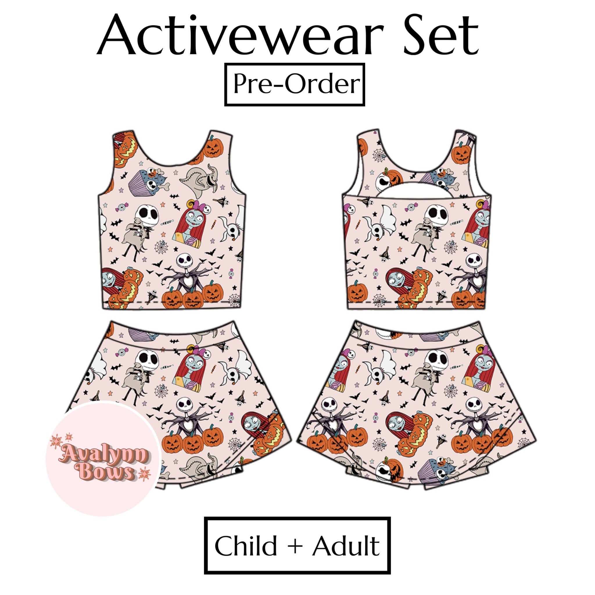 Halloween | Activewear Set Preorder Ships Late July